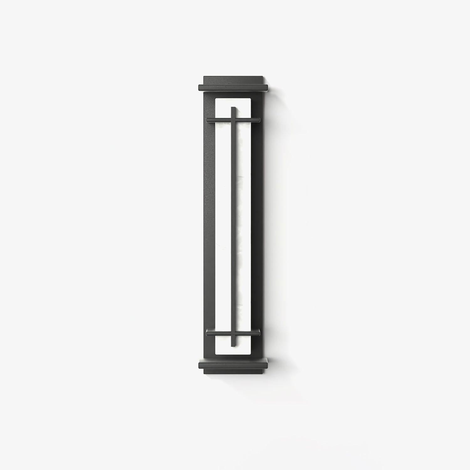 Square Exterior Wall Light, Outdoor Wall Light, Stainless Steel, L 4.7″ x W 6.3″ x H 19.7″