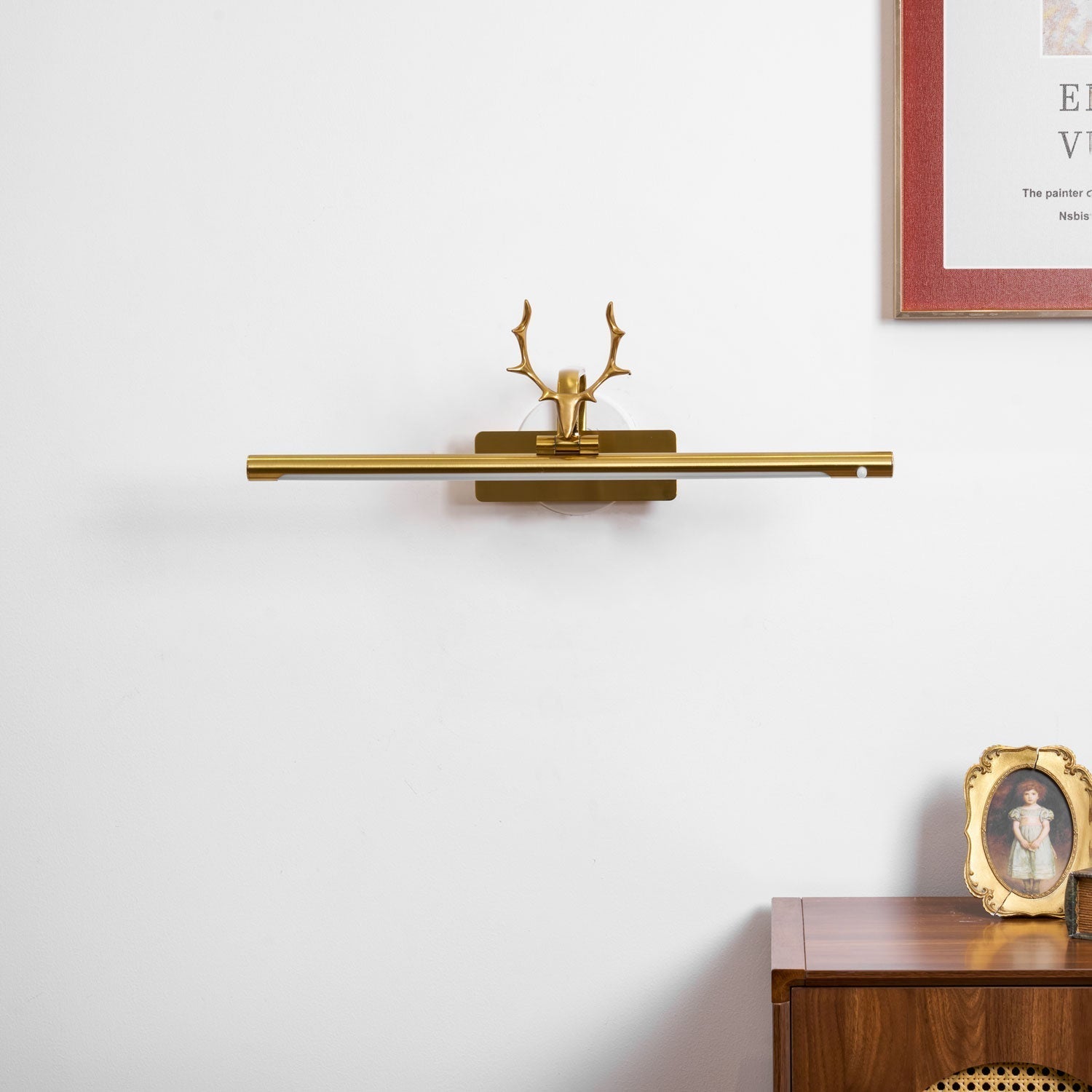 Stag Horn Wall Light, Hardwired Wall Sconce, detail 20