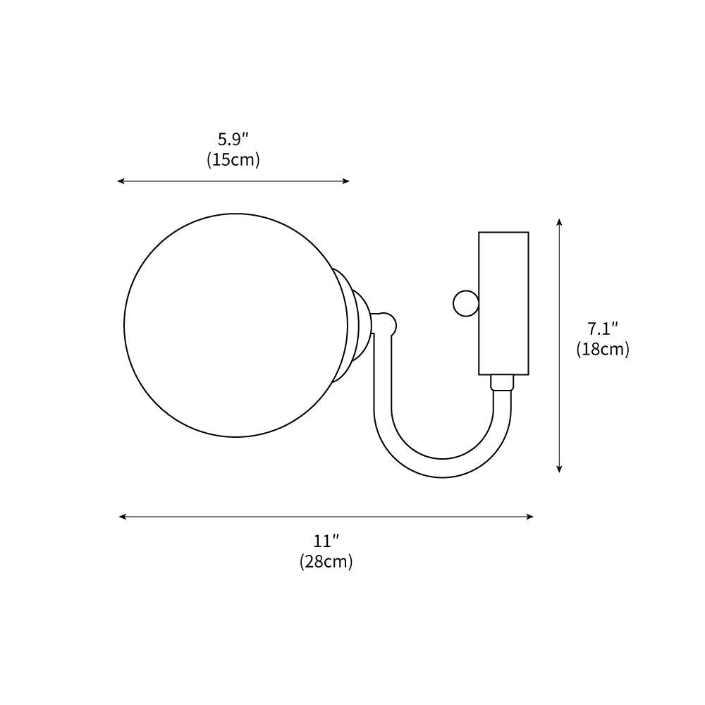 Staggered Glass Sconce 5.9