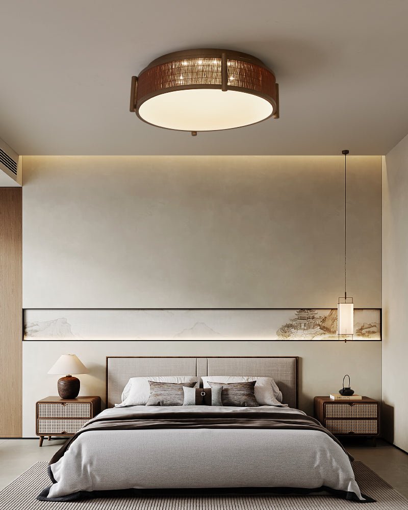 Bamboo Weave Ceiling Light