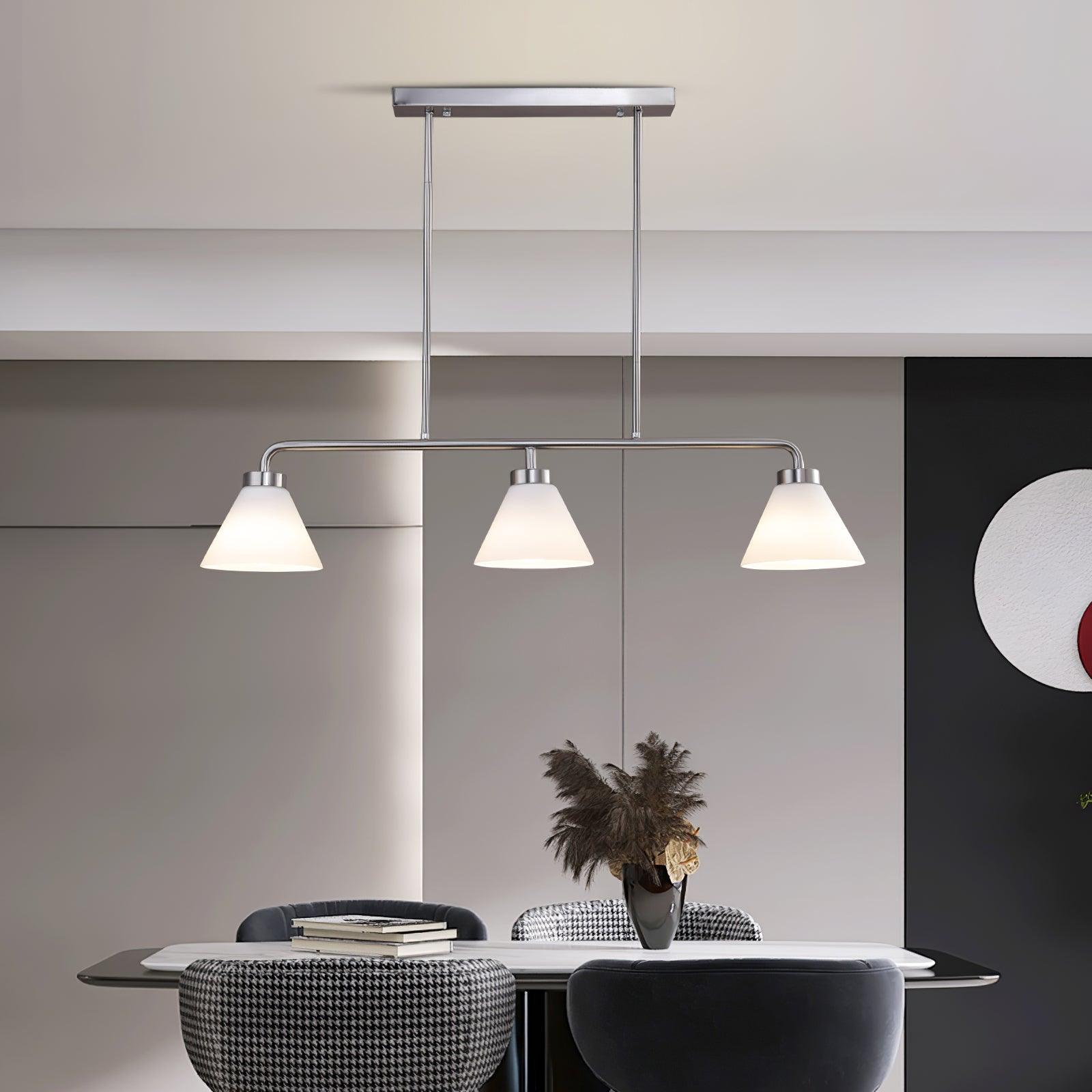 Stephens 3 - Light Modern Linear Chandelier 36.2