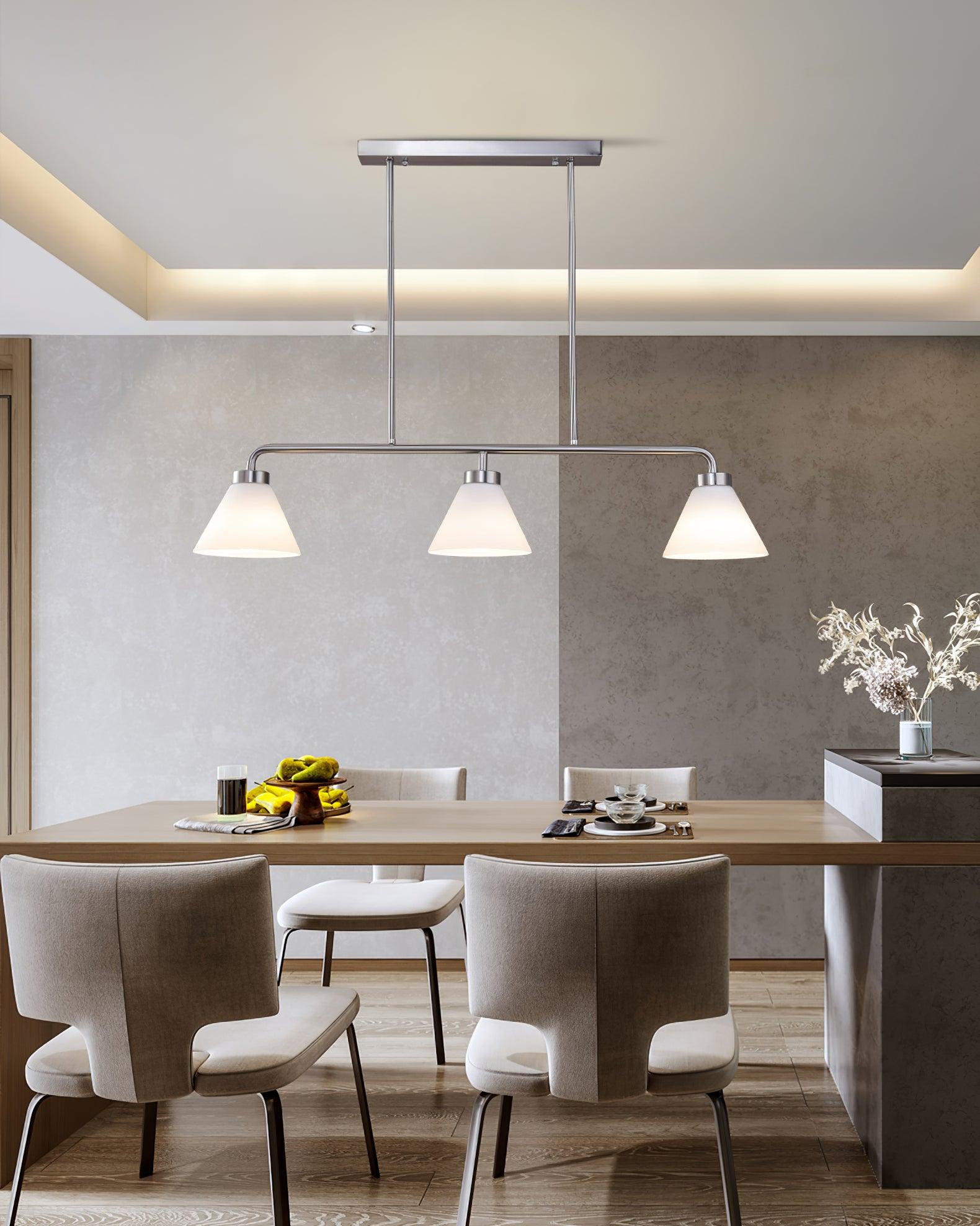 Stephens 3 - Light Modern Linear Chandelier 36.2