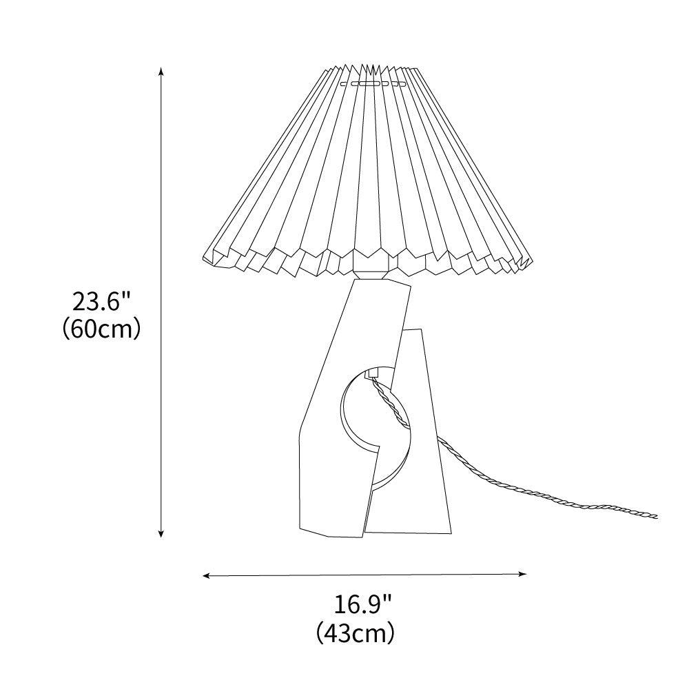 Stone Pillar Table Lamp 16.9