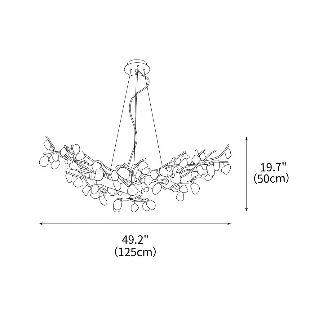 Stone Tree Chandelier 49.2