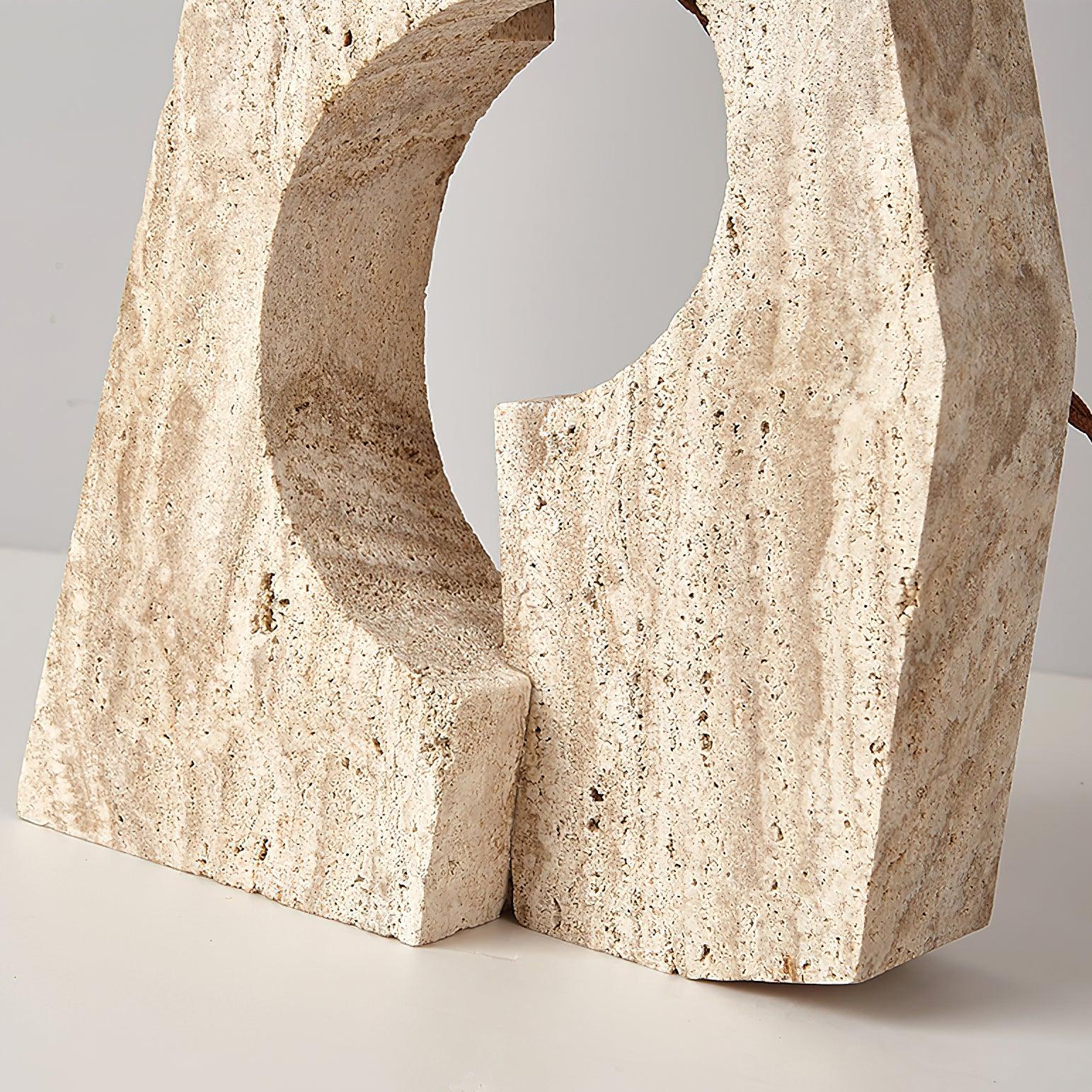 Stone Pillar Table Lamp 16.9