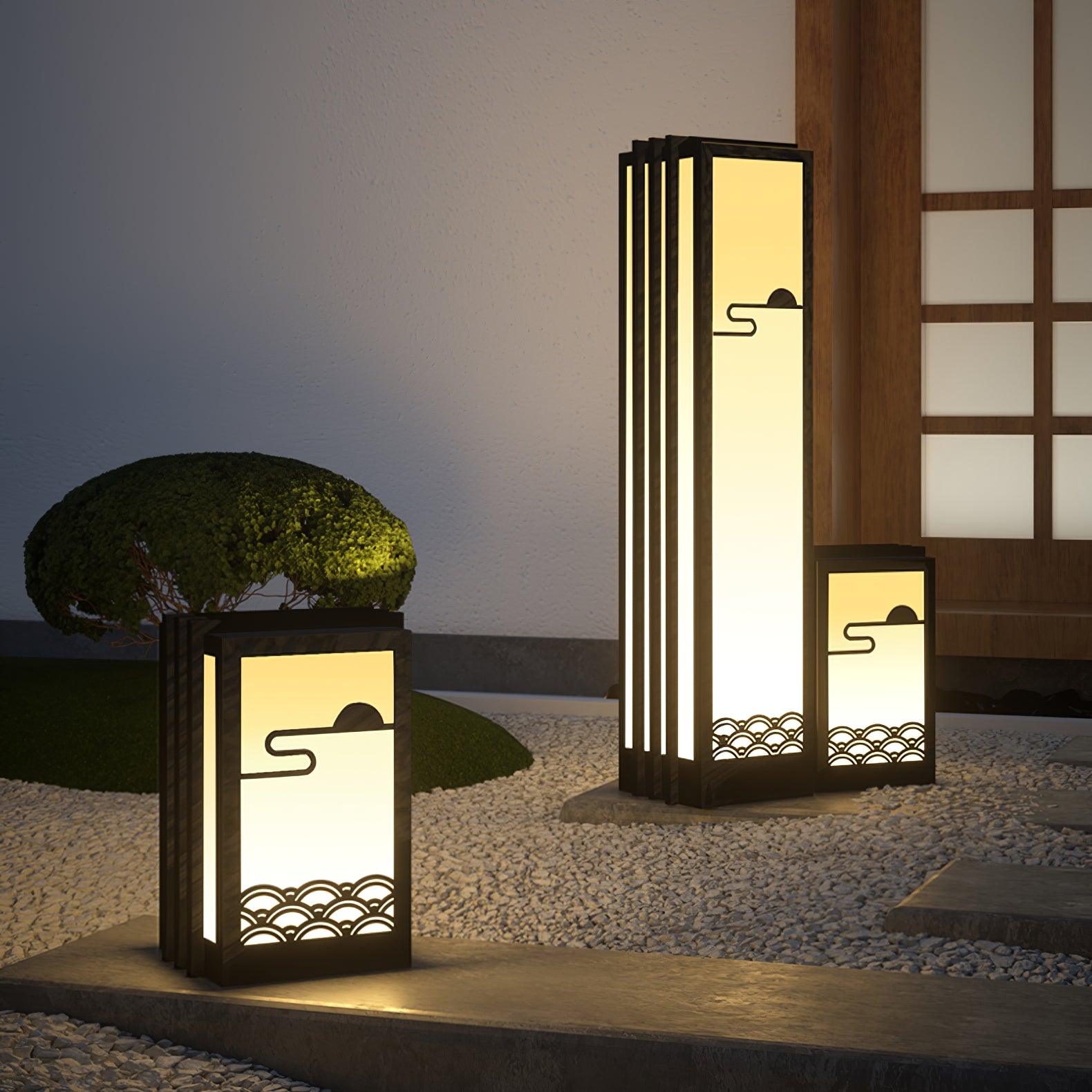 Sunrise Pattern Exterior Light, Outdoor Wall Light, detail 2