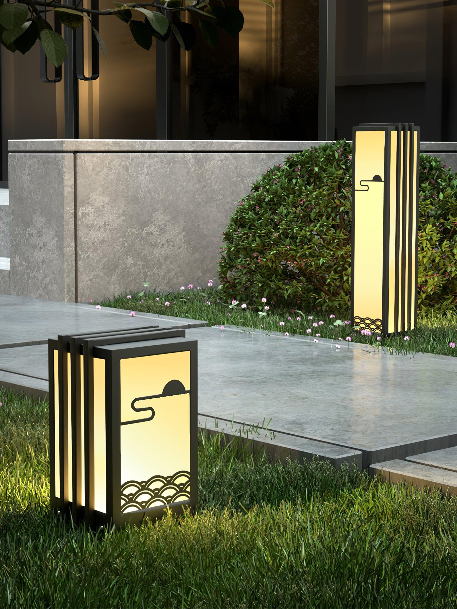 Sunrise Pattern Garden Light Table Lamp