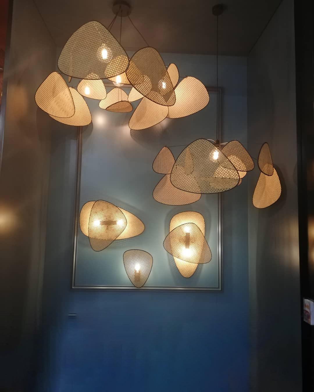 Screen Cannage Swag Light Chandelier