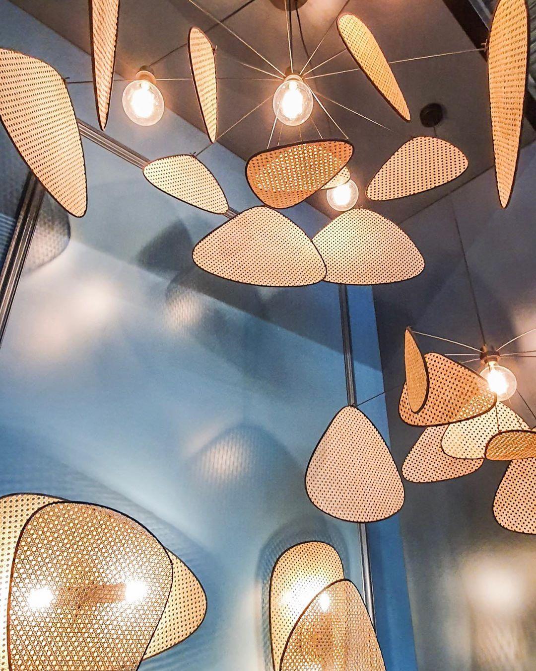 Screen Cannage Swag Light Chandelier