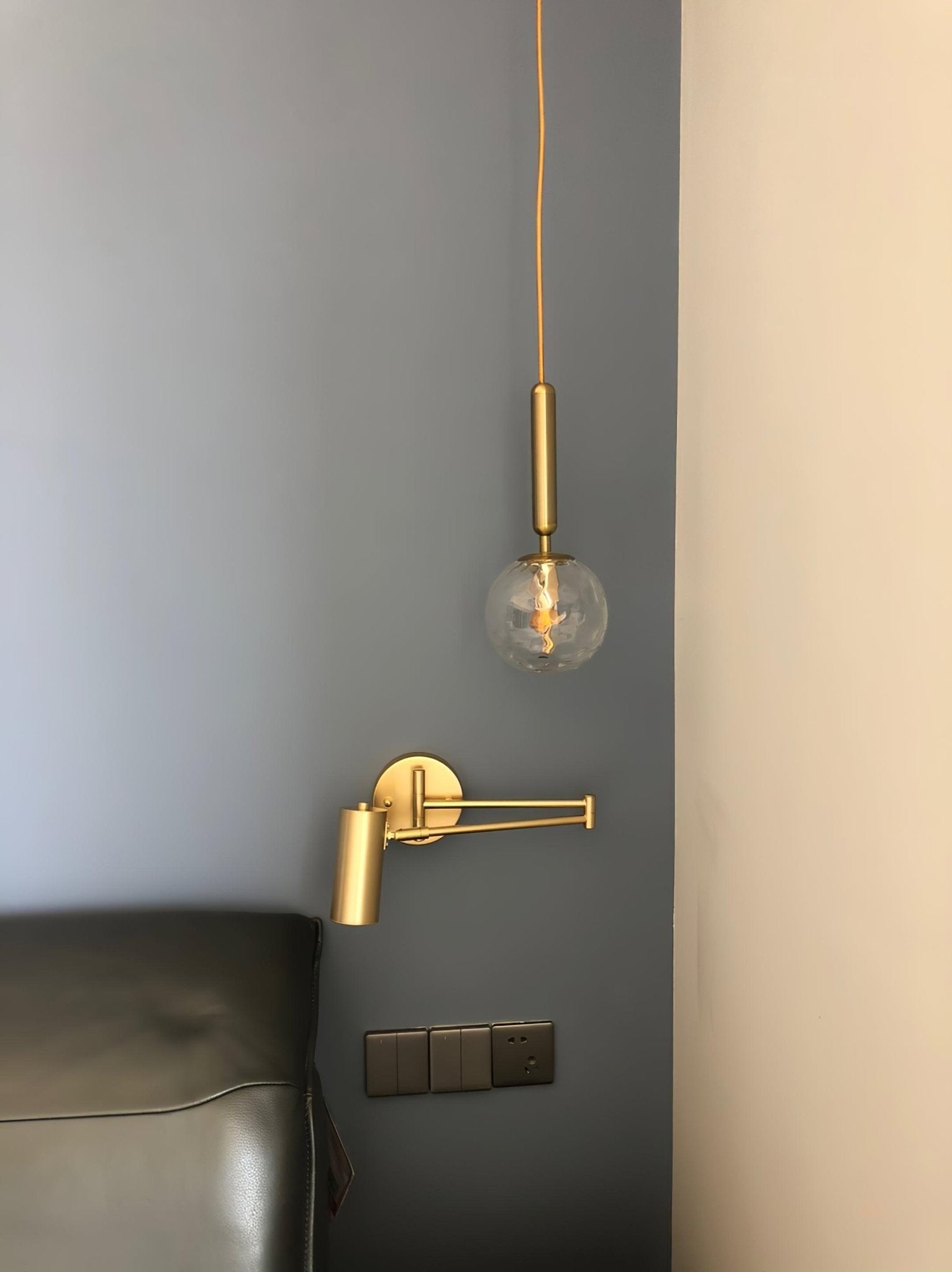 Pivot Arm Wall-mounted Lamp Wall Light, Hardwired Wall Sconce, detail 17
