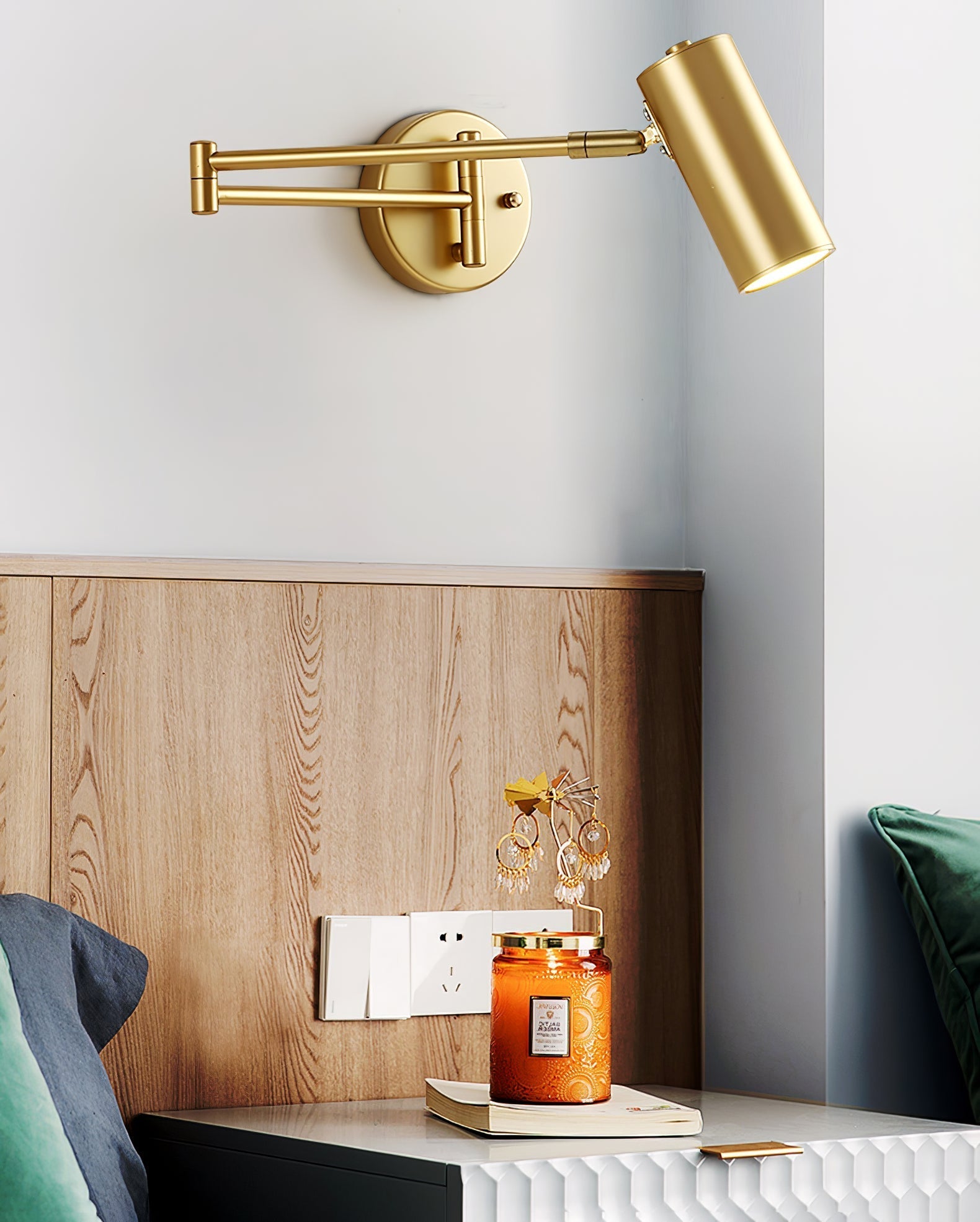 Pivot Arm Wall-mounted Lamp Wall Light, Hardwired Wall Sconce, detail 51