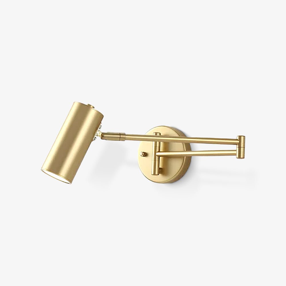 Pivot Arm Wall-mounted Lamp Wall Light, Hardwired Wall Sconce, Metal, L 32cm x H 12cm