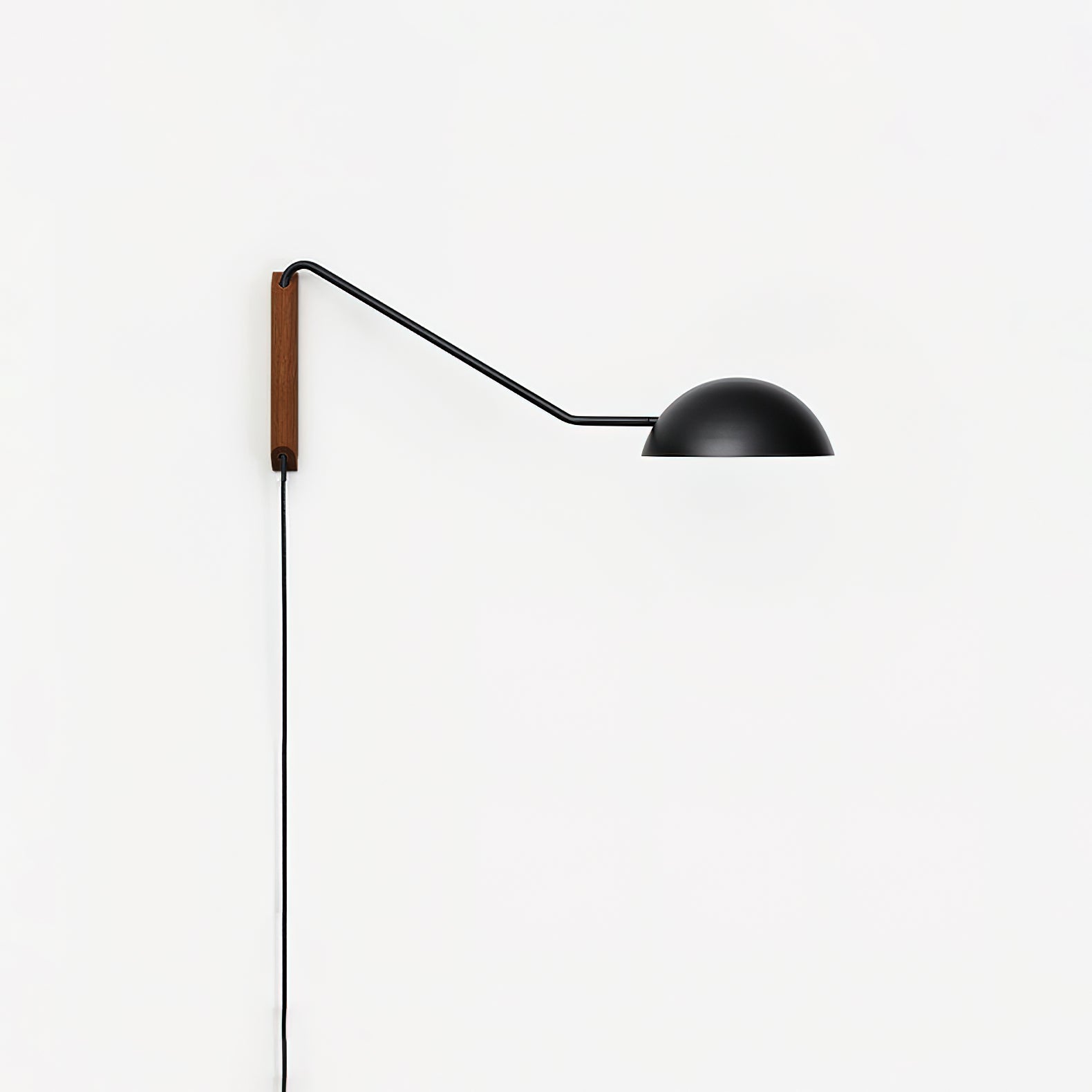 Swing Dome Wall Light Wall Light - W 103cm x H 30cm Wood, Plug-In Wall Sconce, detail 24