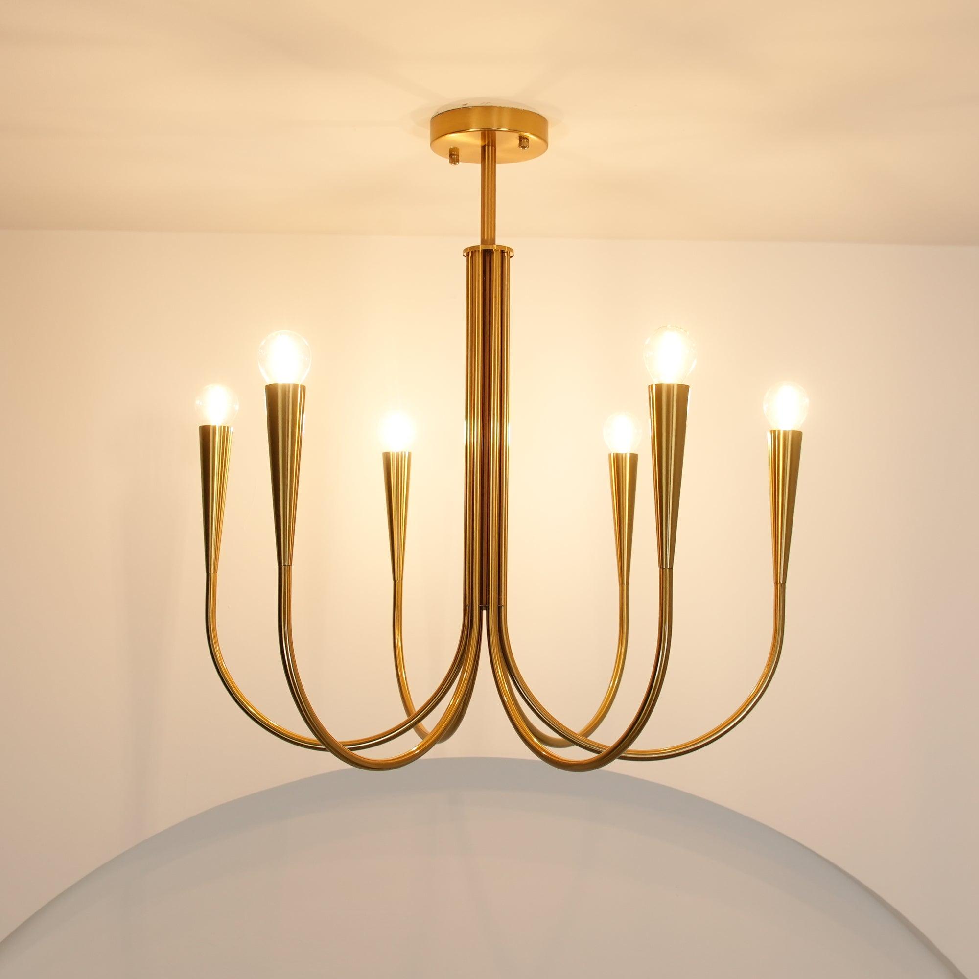 Swoop Arm Chandelier