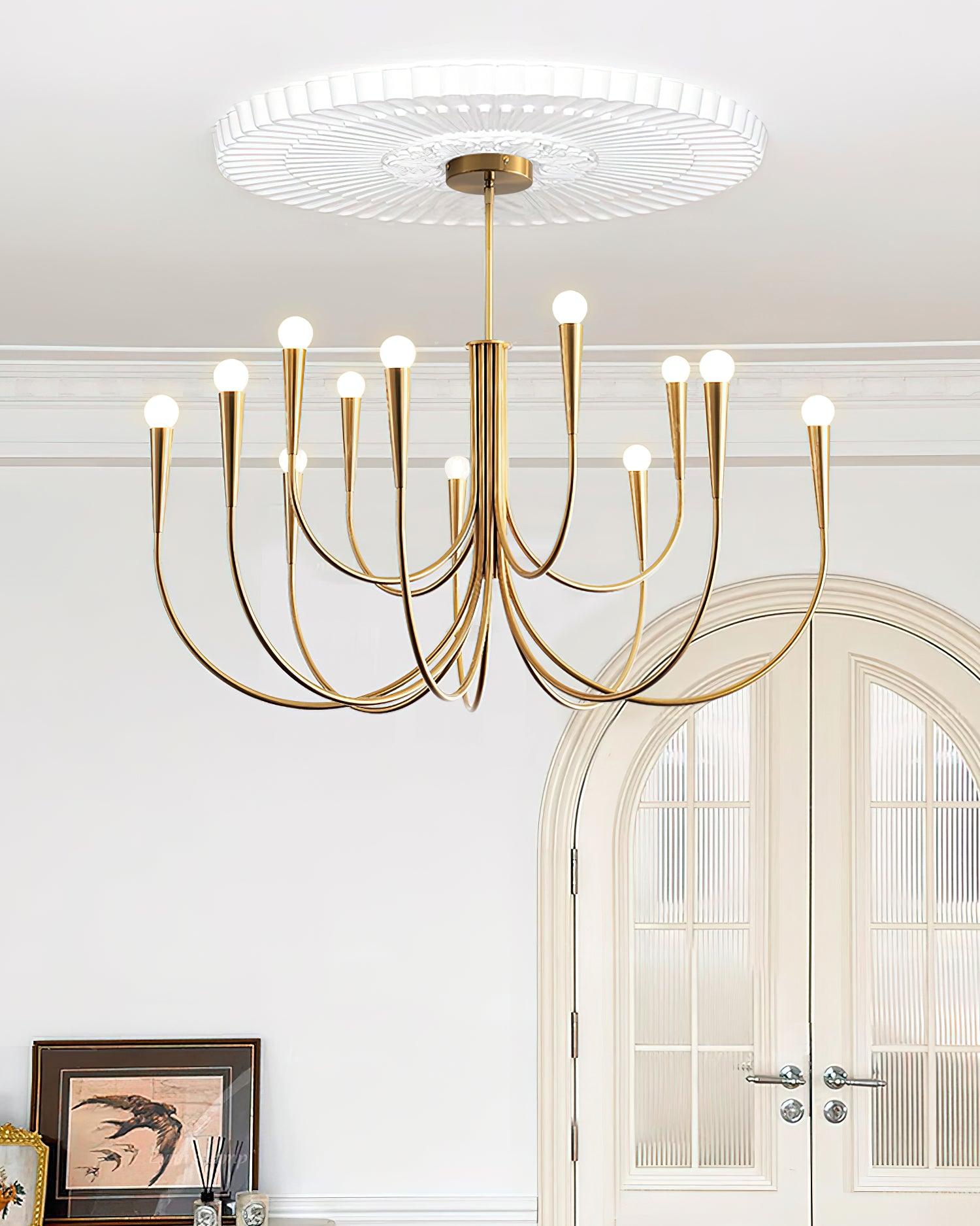 Swoop Arm Chandelier