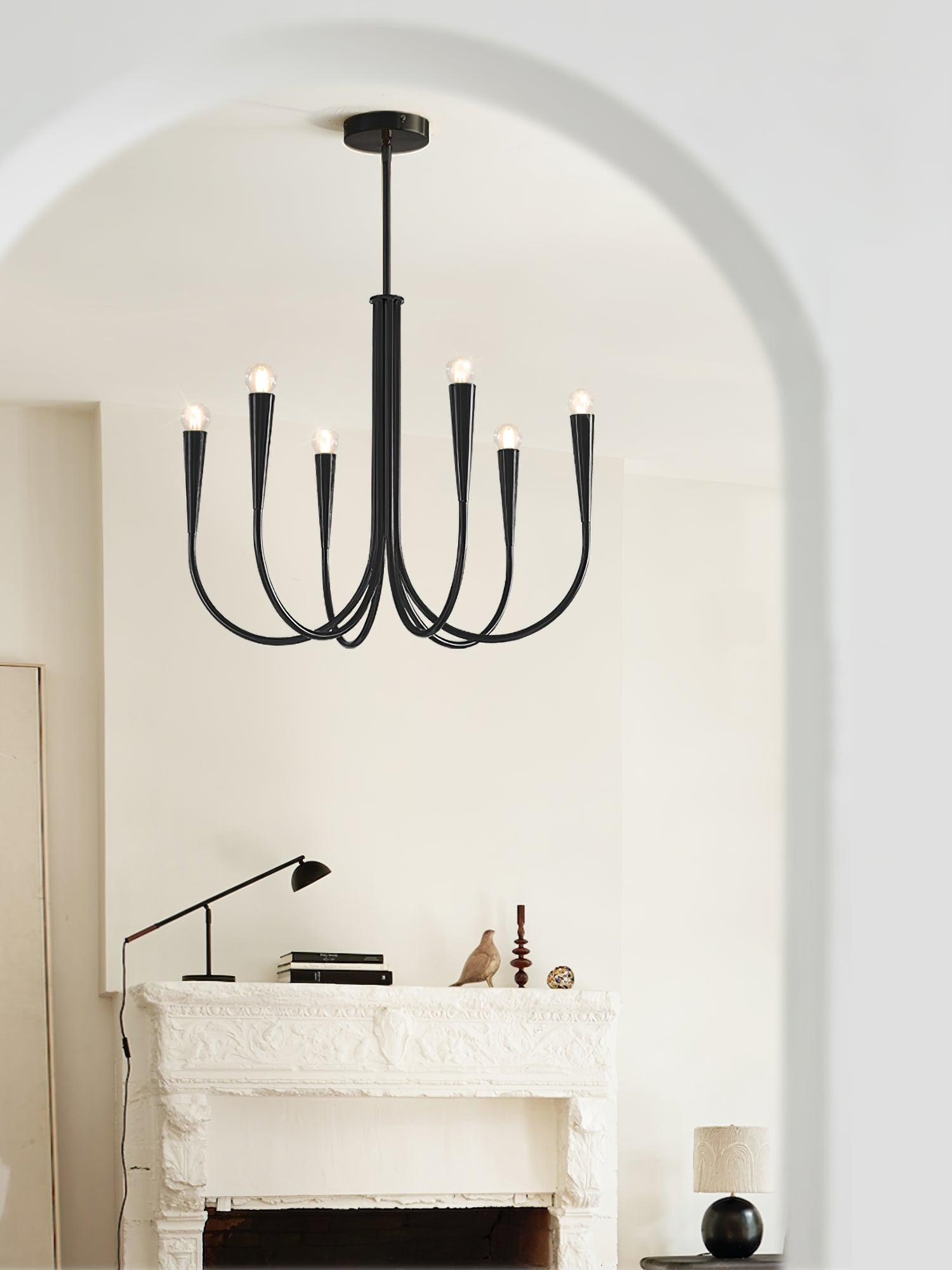 Swoop Arm Chandelier