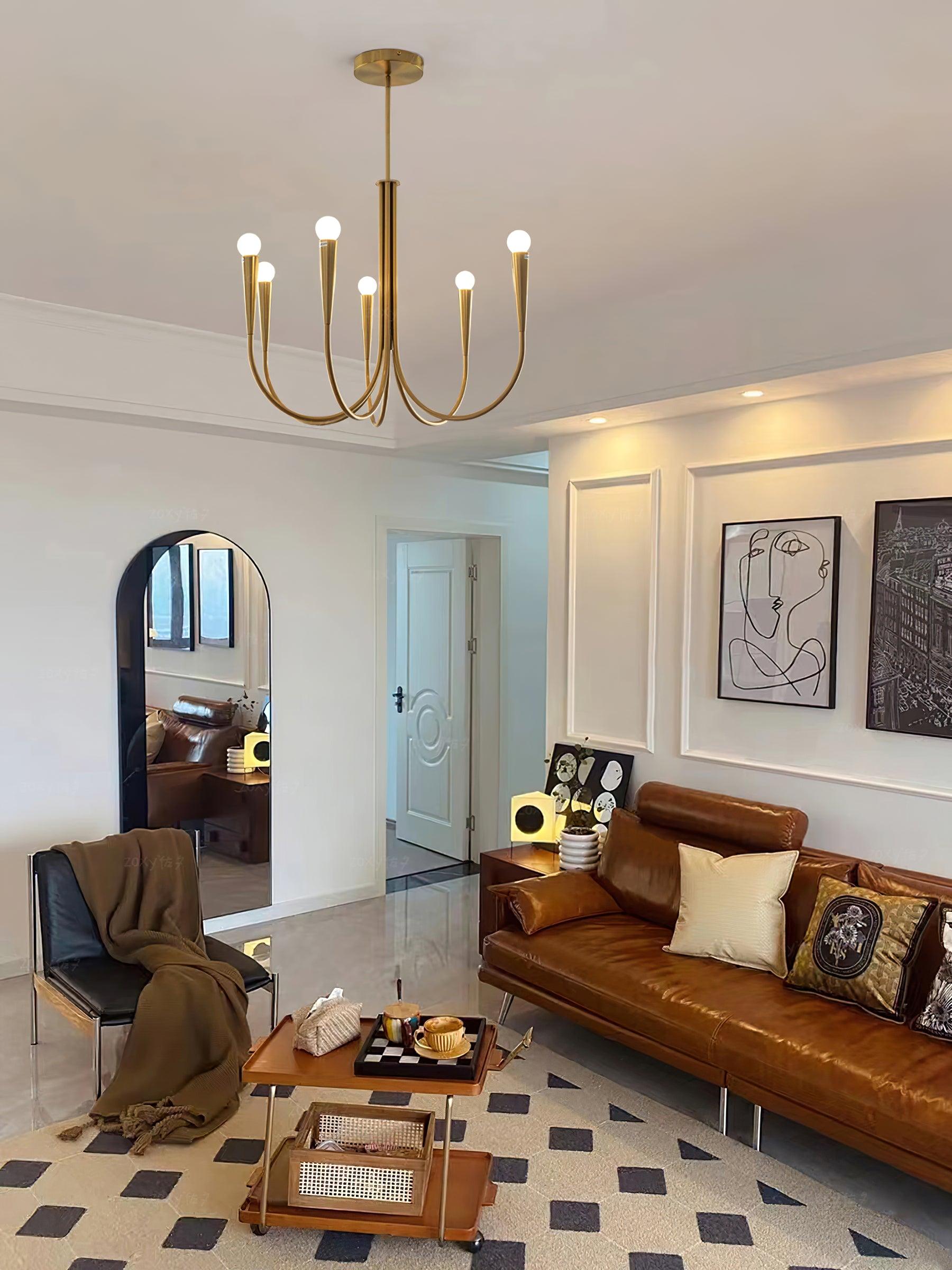 Swoop Arm Chandelier