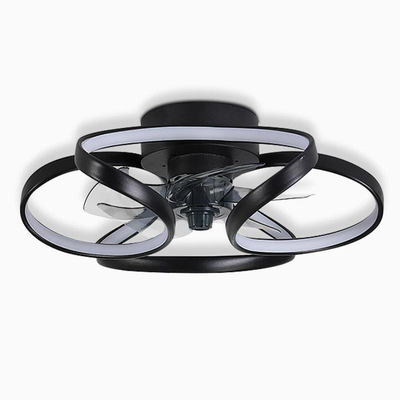 Flower LED Flush Mount Ceiling Fan Lights with Remote