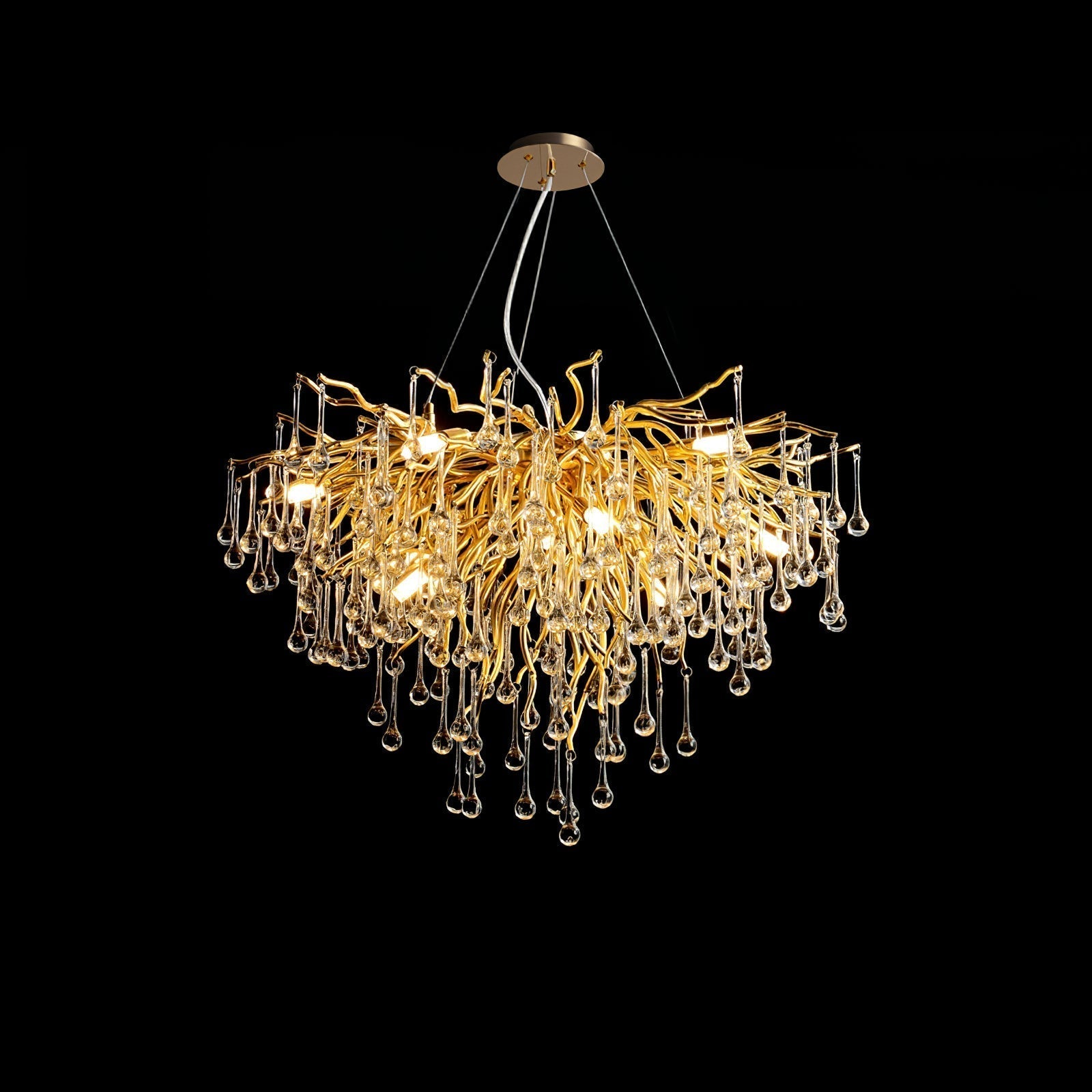 Teardrop Crystal Chandelier