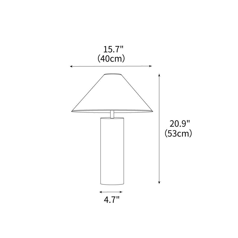 Theo Chrome Table Lamp 15.7