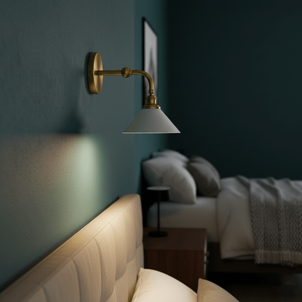 Bridgemont Wall Light - Dia 23cm x W 30cm x H 35cm Metal, Hardwired Wall Sconce, detail 14