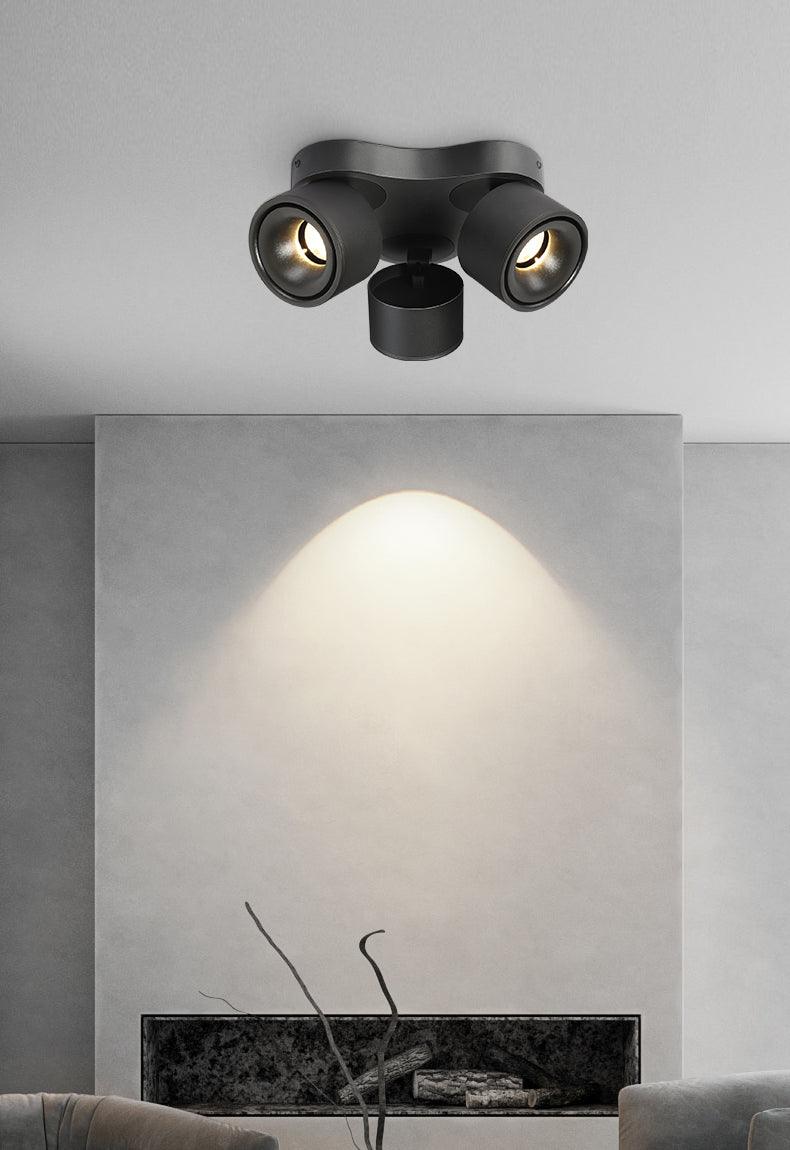 Rotating Folding Three Head Overhead Light Spotlight