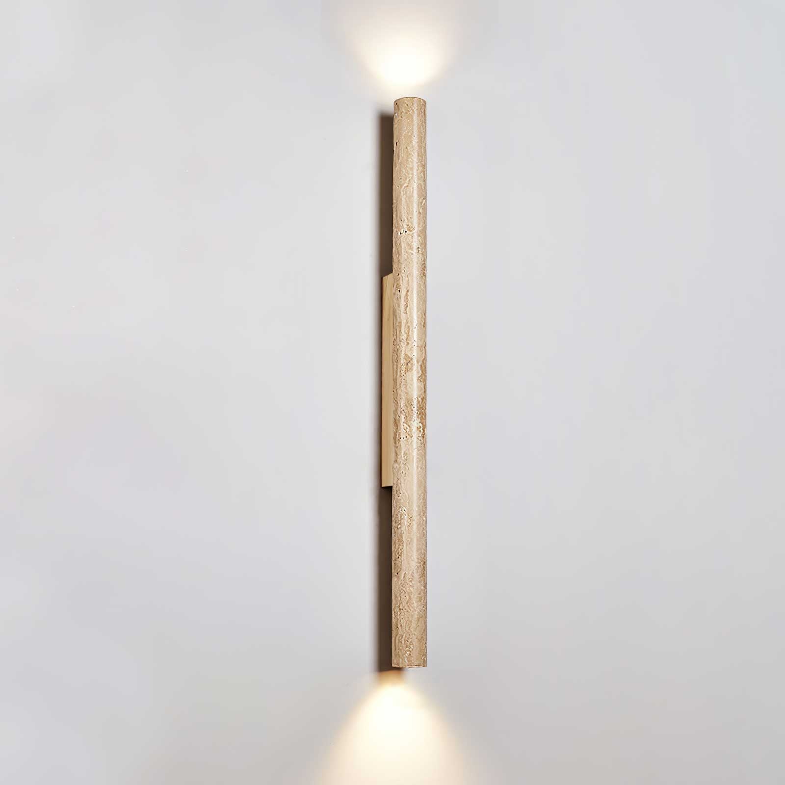 Travertine Column Wall Light