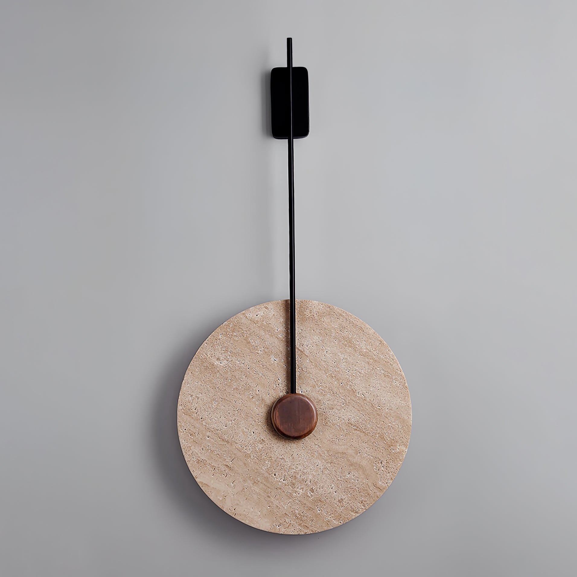 Travertine Disc Wall Lamp 11.8