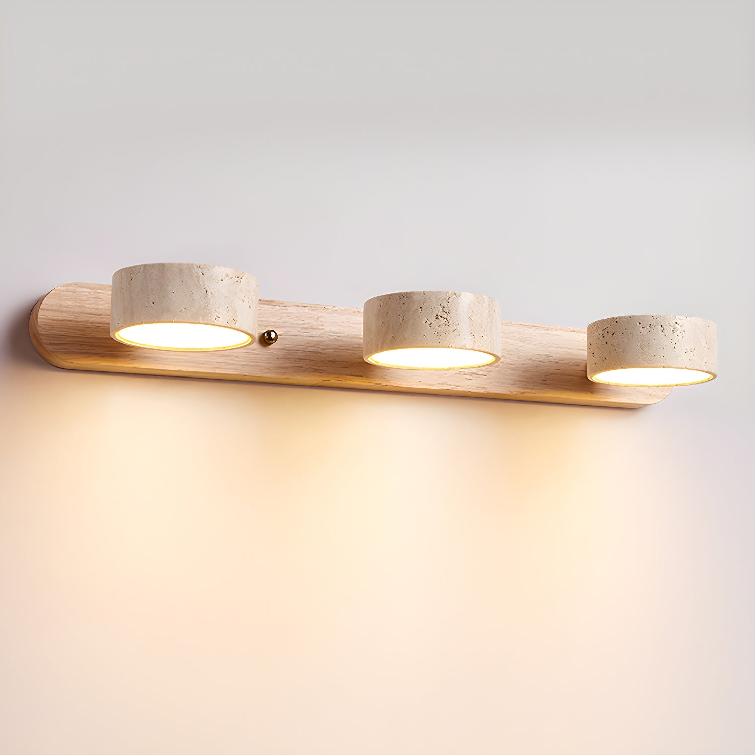 Travertine Duo Rechargeable Wall Light Vanity Light