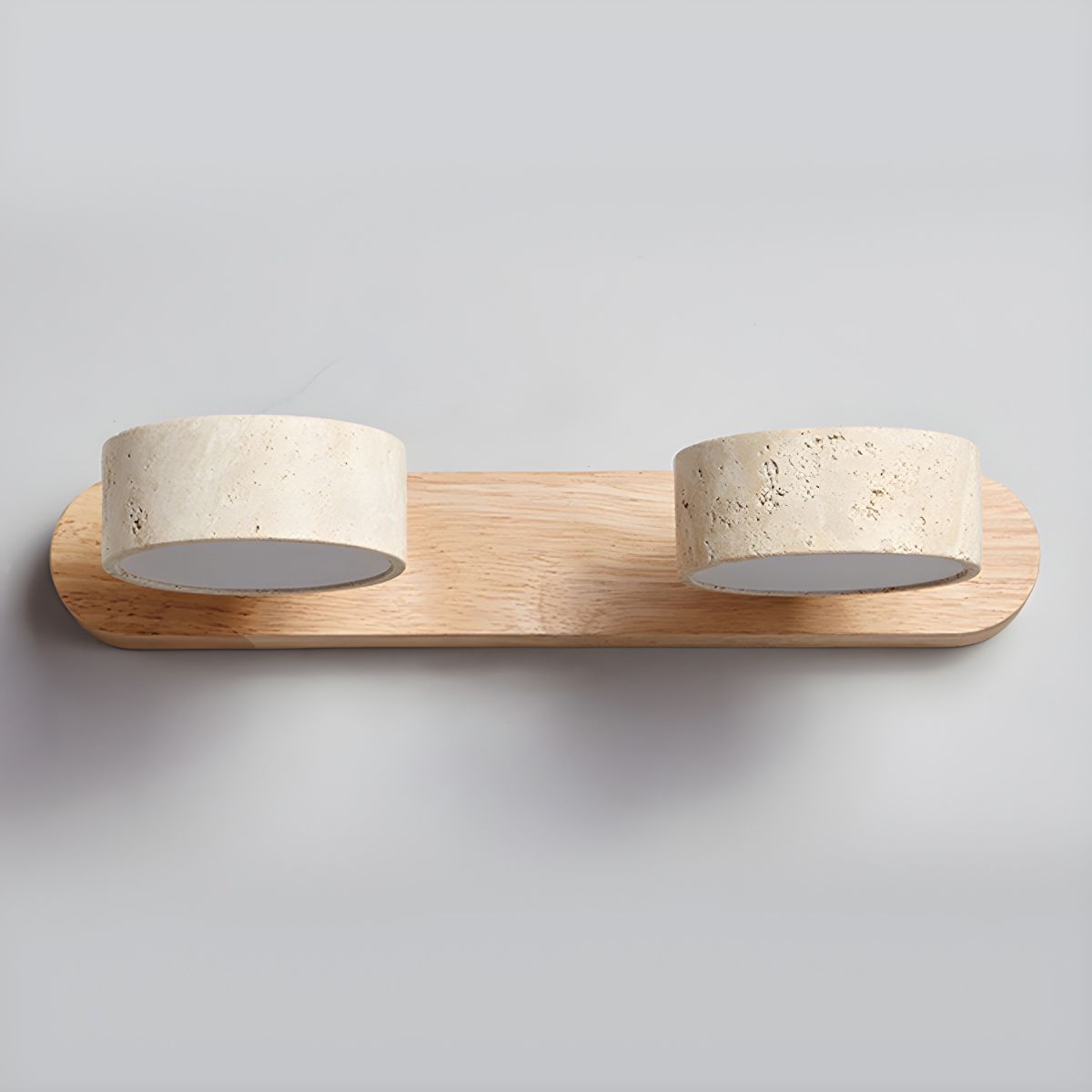 Travertine Duo Rechargeable Wall Light Vanity Light