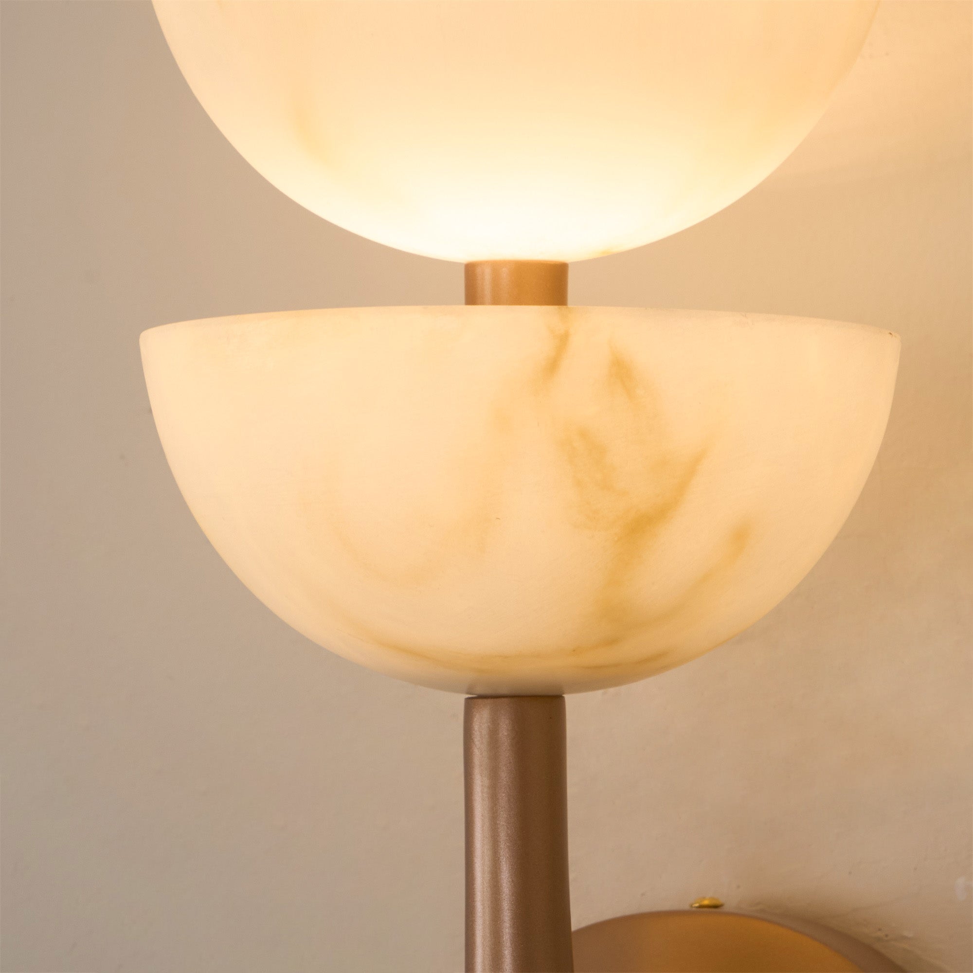 Triple Alabaster Wall Sconce 5.9