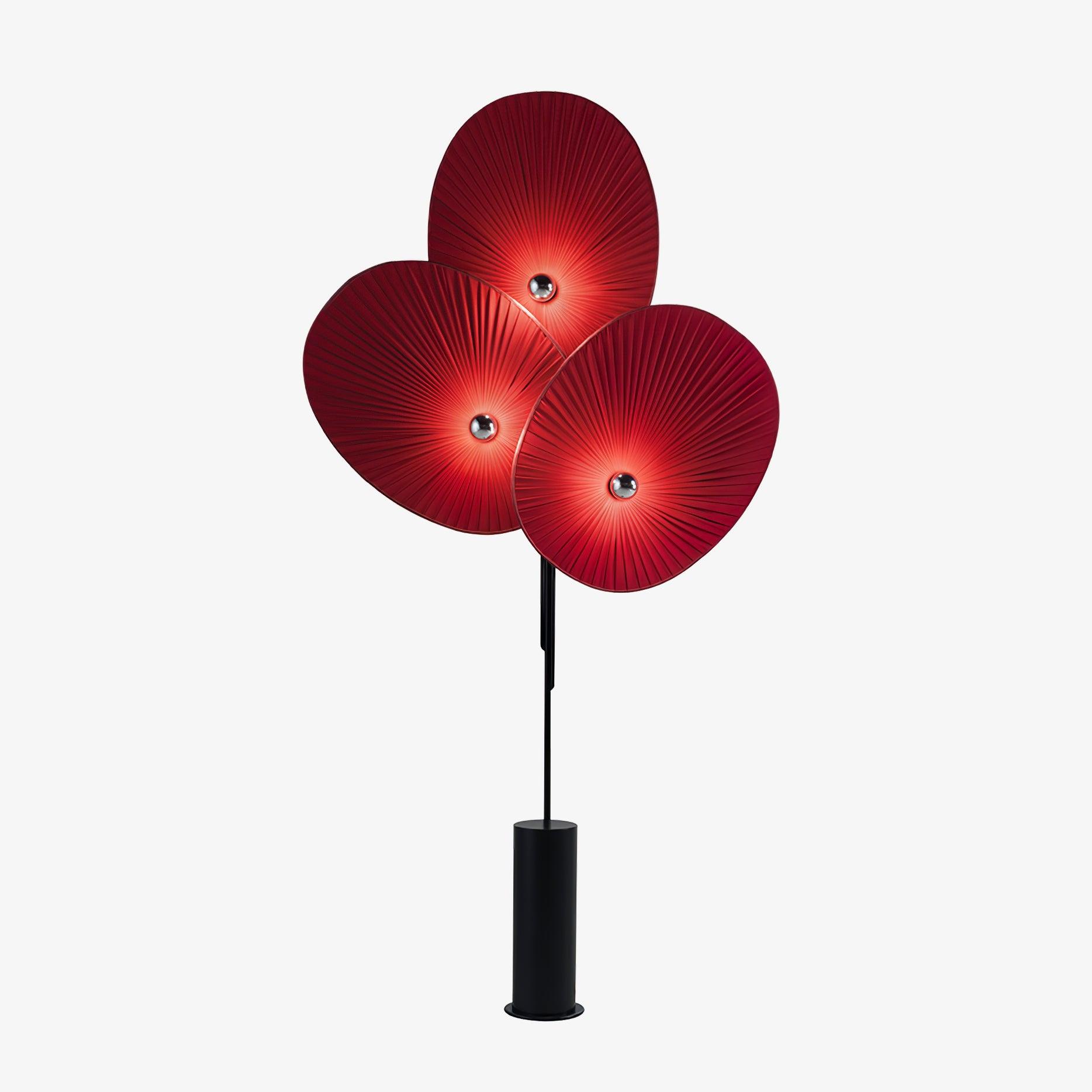 Triple Floral Floor Light, Floor Lamp, Iron, ∅ 39.4″ x H 74″