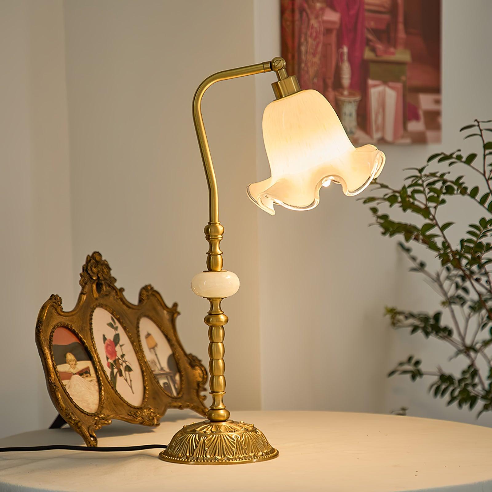 Tulip Brass Task Lamp Table Lamp