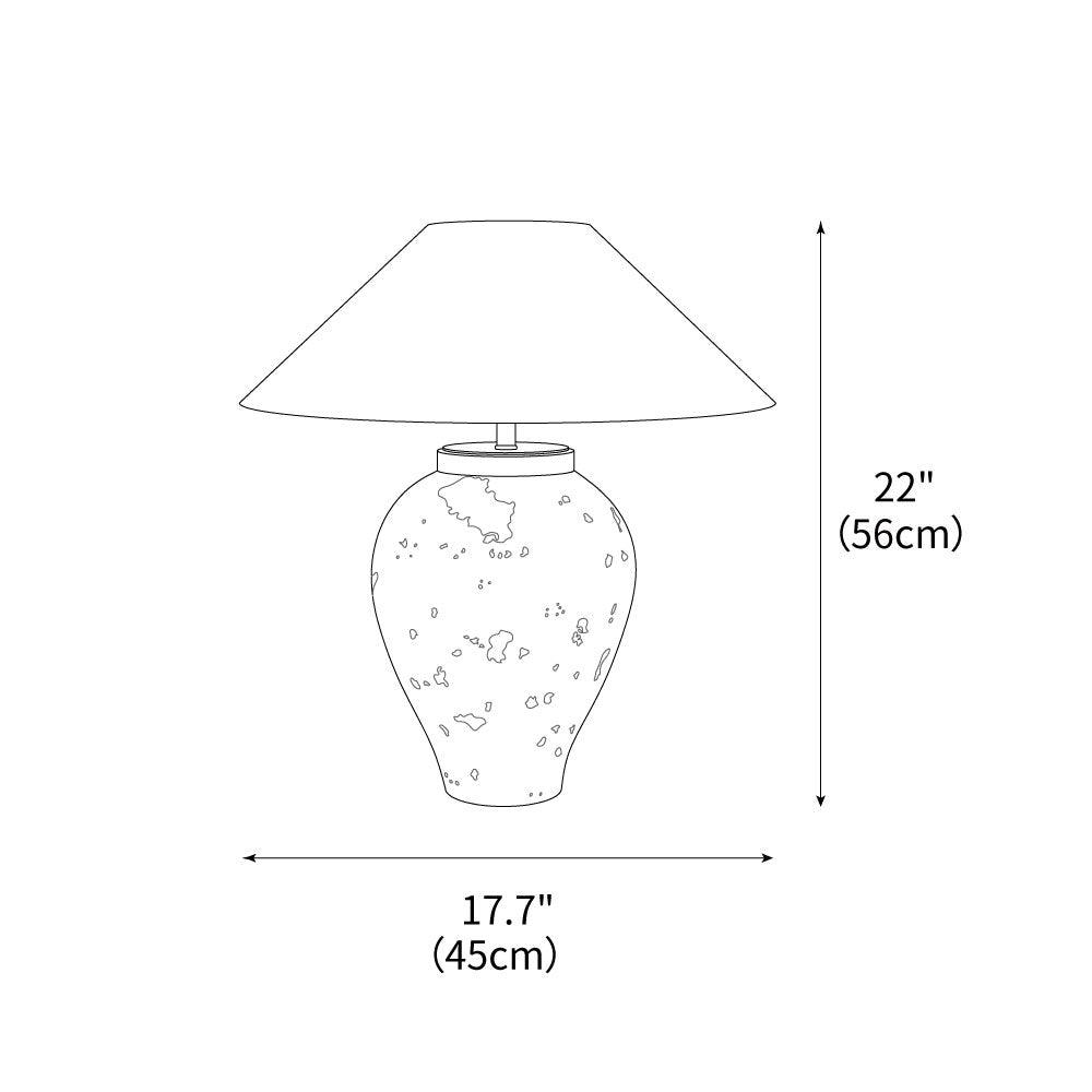 Tuscan Stone Table Lamp 17.7