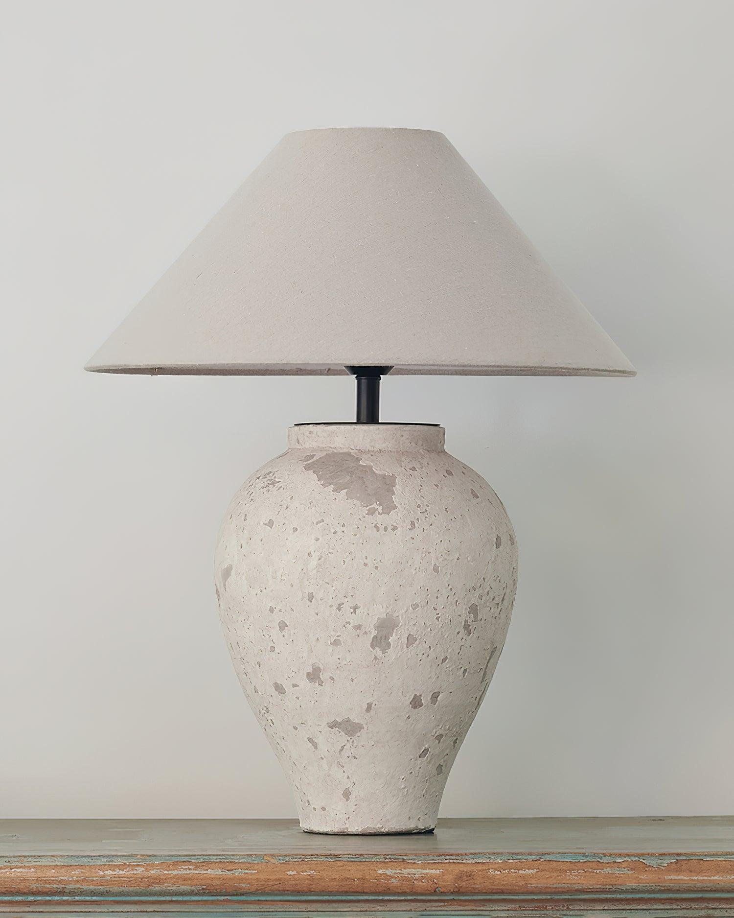 Tuscan Stone Table Lamp 17.7