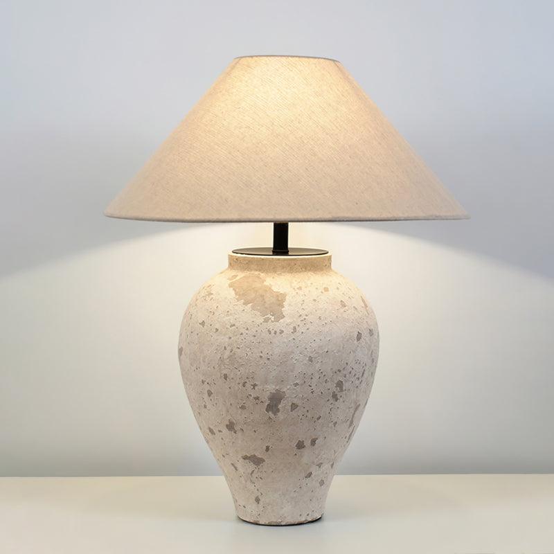 Tuscan Stone Table Lamp 17.7