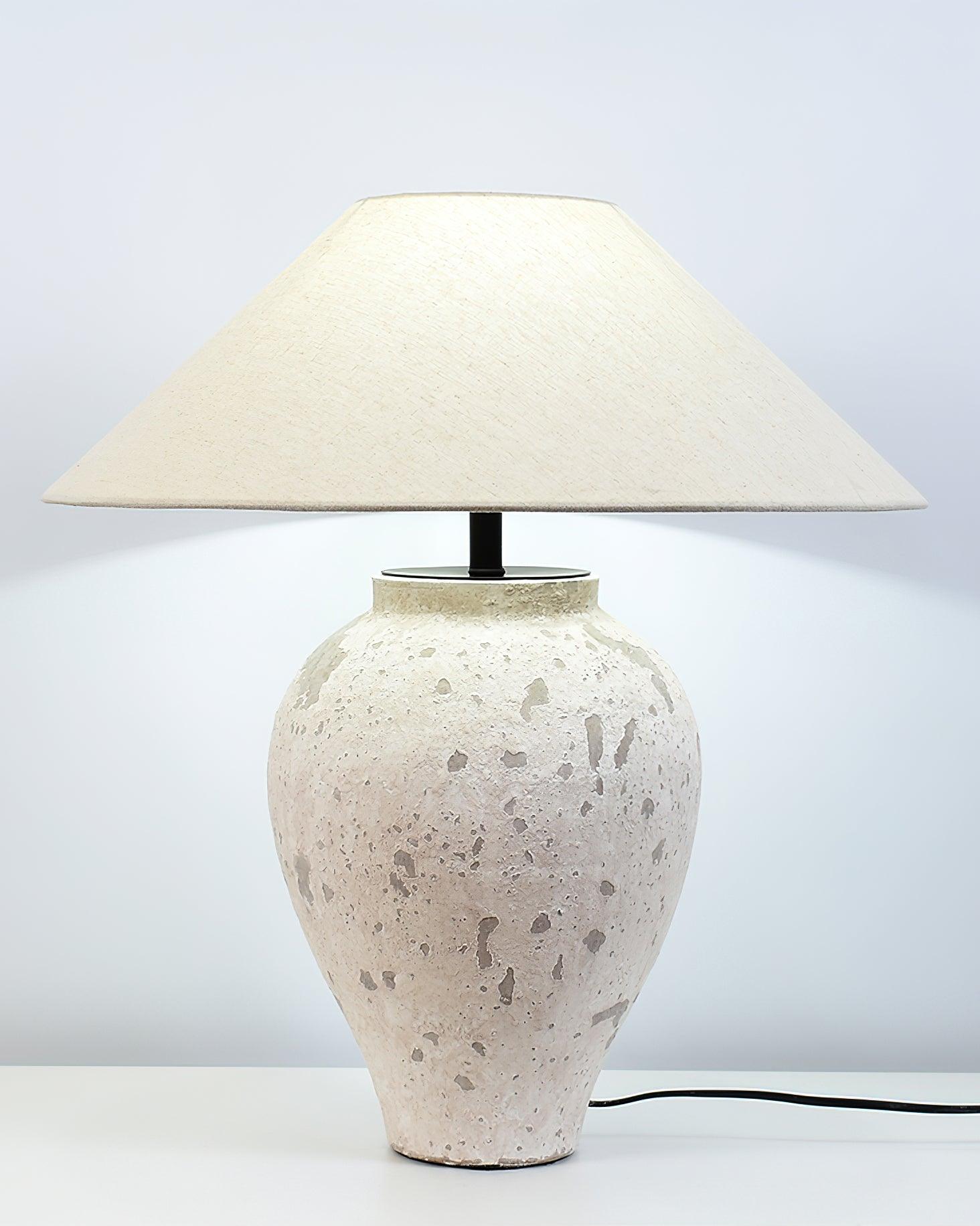Tuscan Stone Table Lamp 17.7
