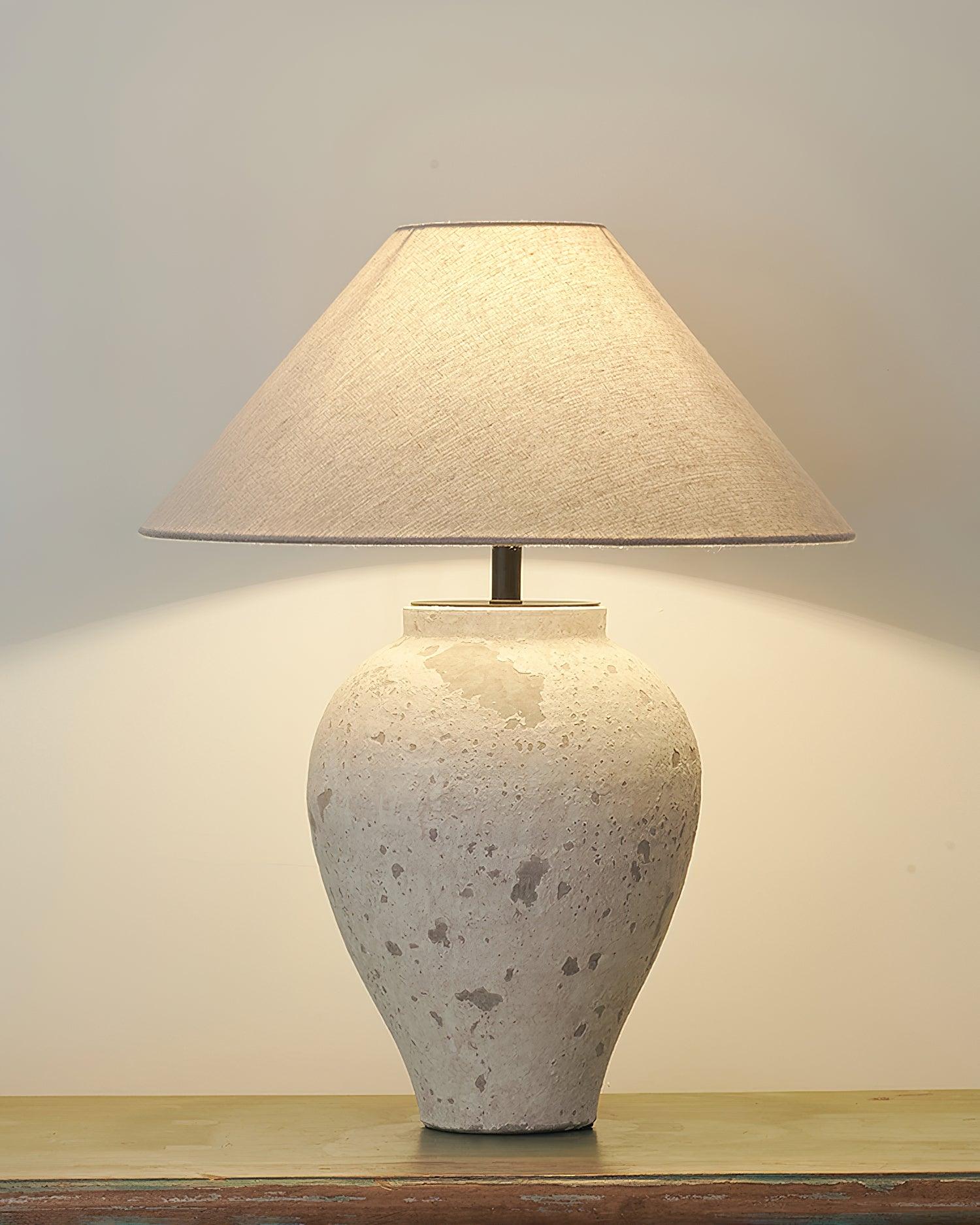 Tuscan Stone Table Lamp 17.7