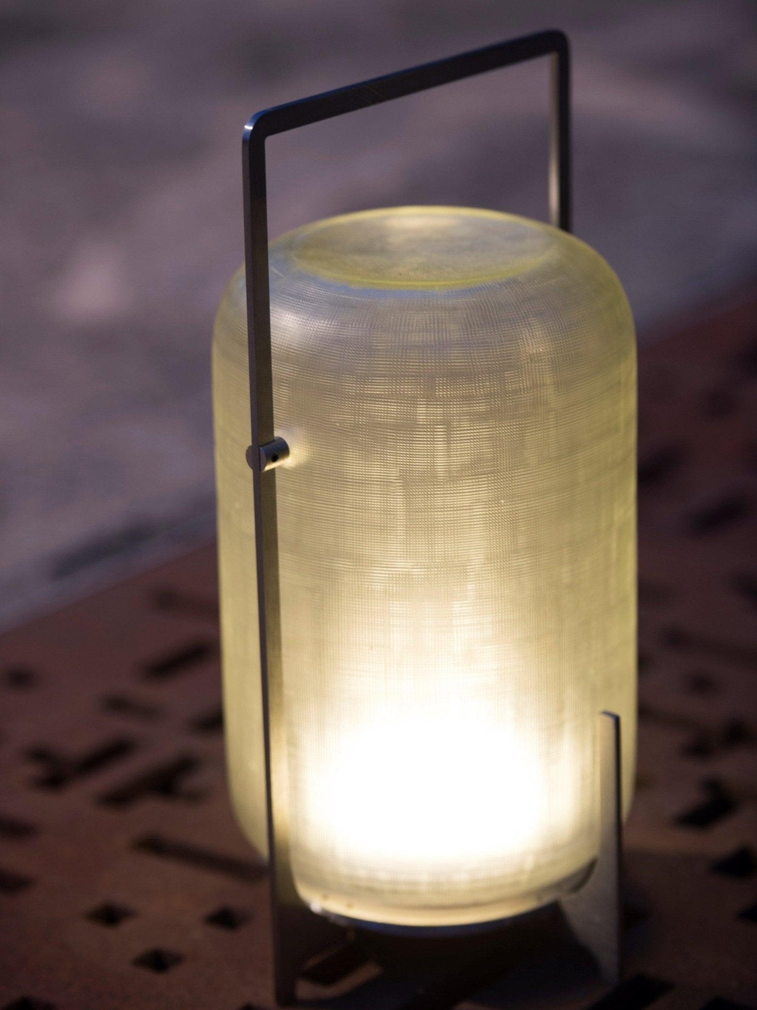 Steel Twilight Lantern Table Lamp, Bedside Table Lamp, detail 11