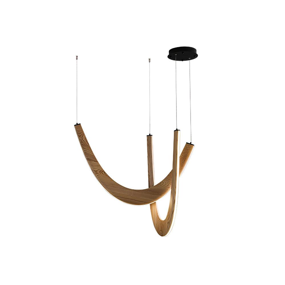 U Wooden Chandelier 36.2