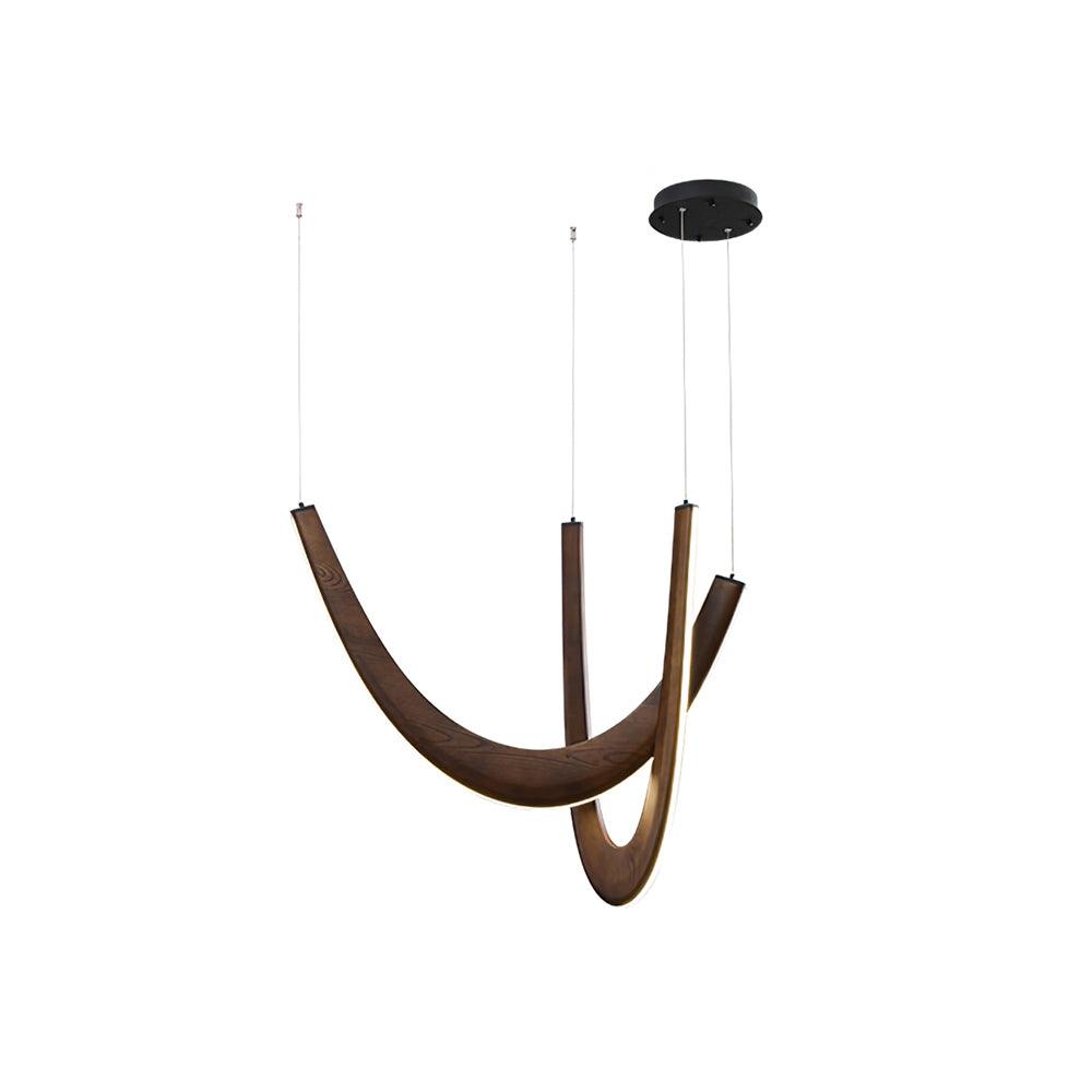 U Wooden Chandelier 36.2