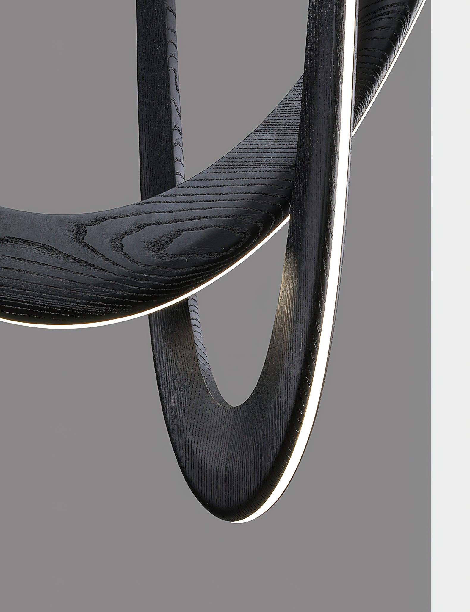 U Wooden Chandelier 36.2