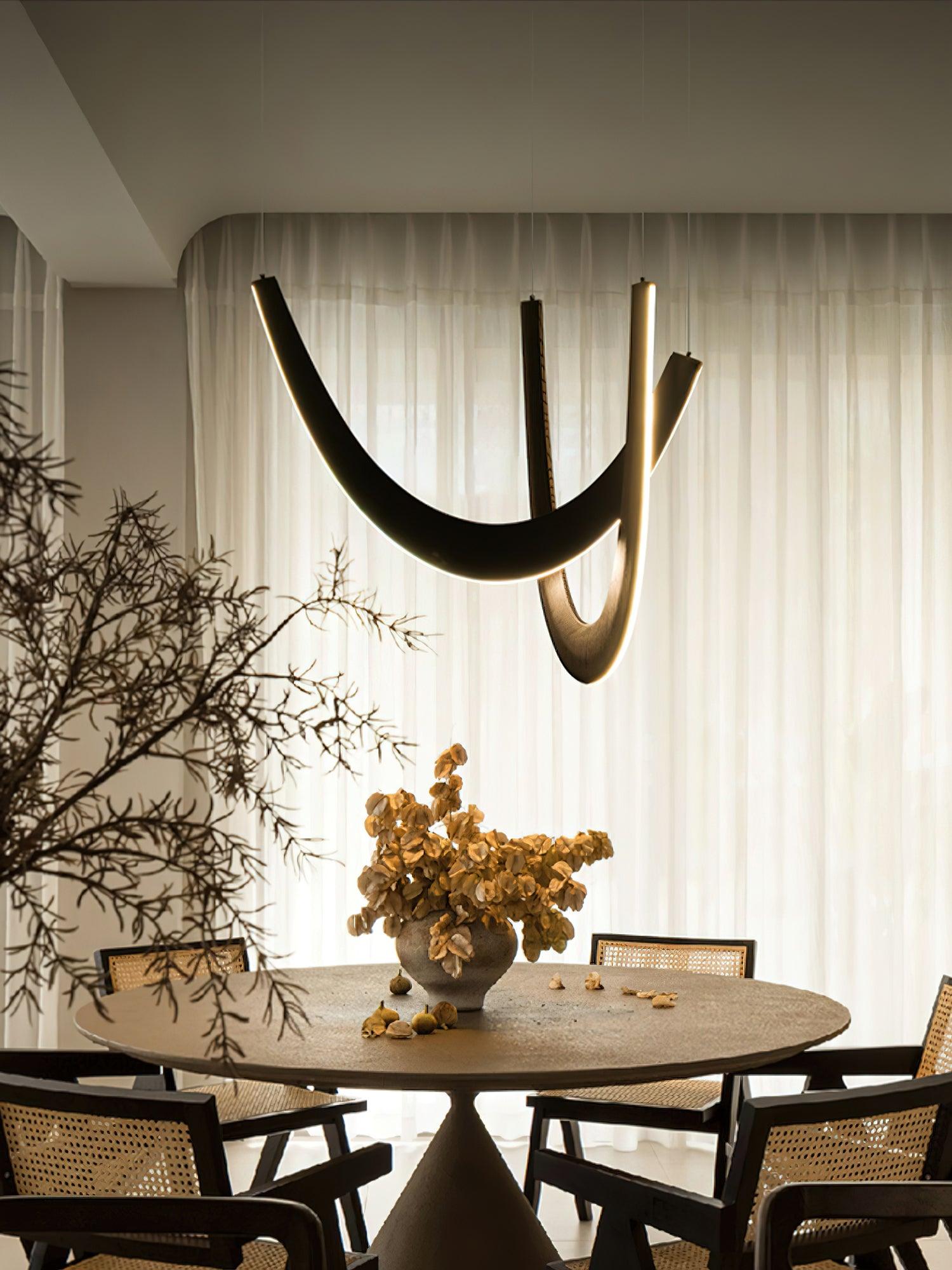 U Wooden Chandelier 36.2