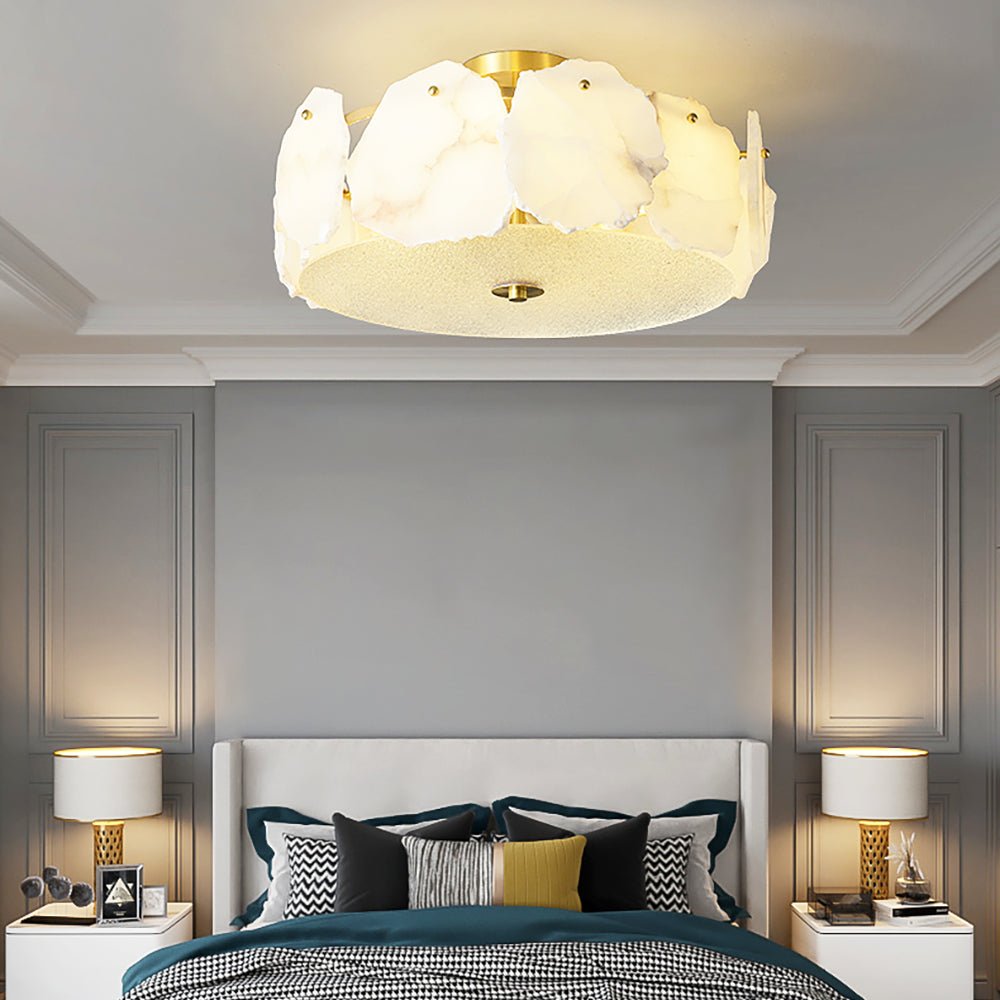 alabaster ceiling light shown as a main product image for compact living spaces