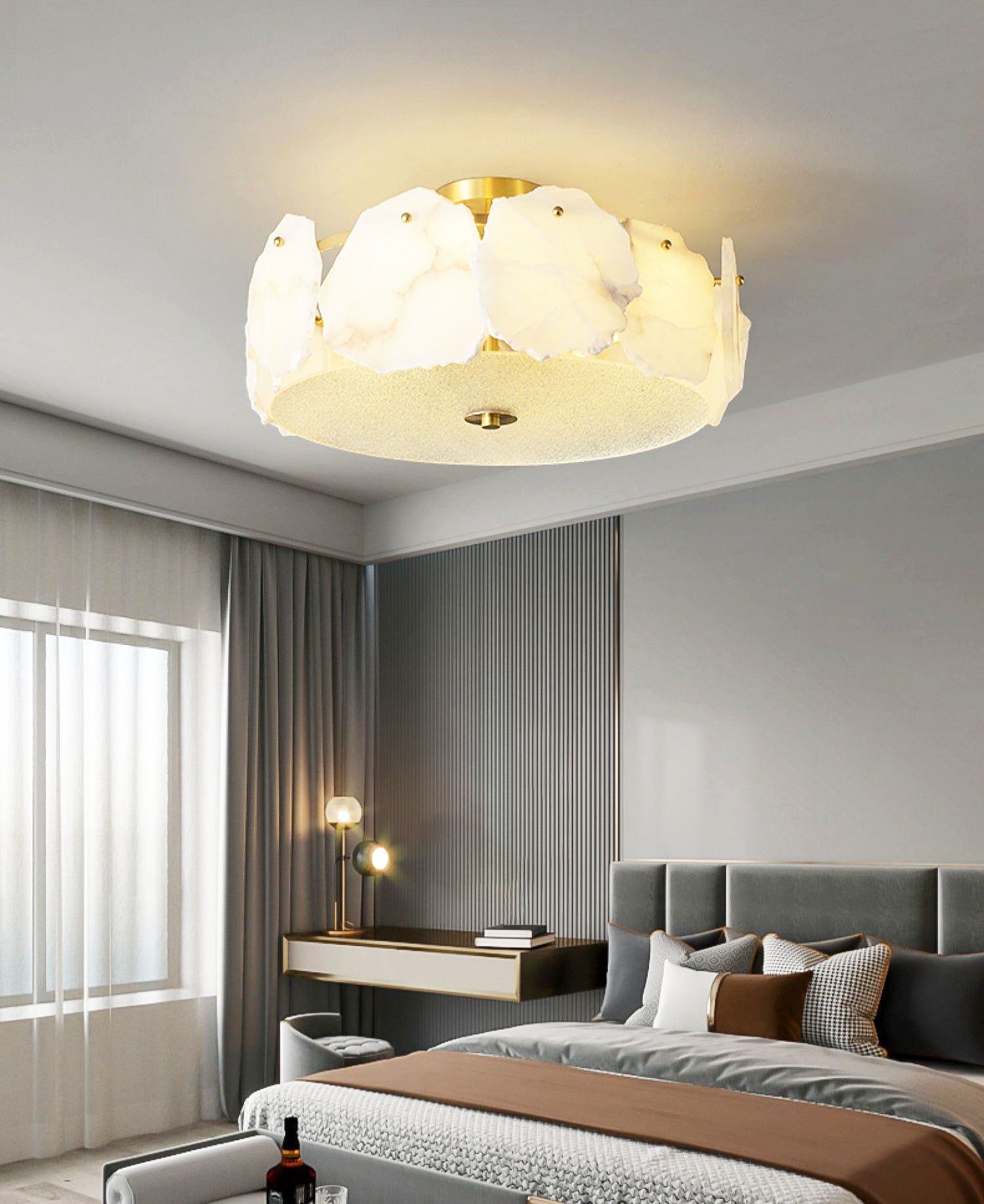 Valeria Alabaster Ceiling Light