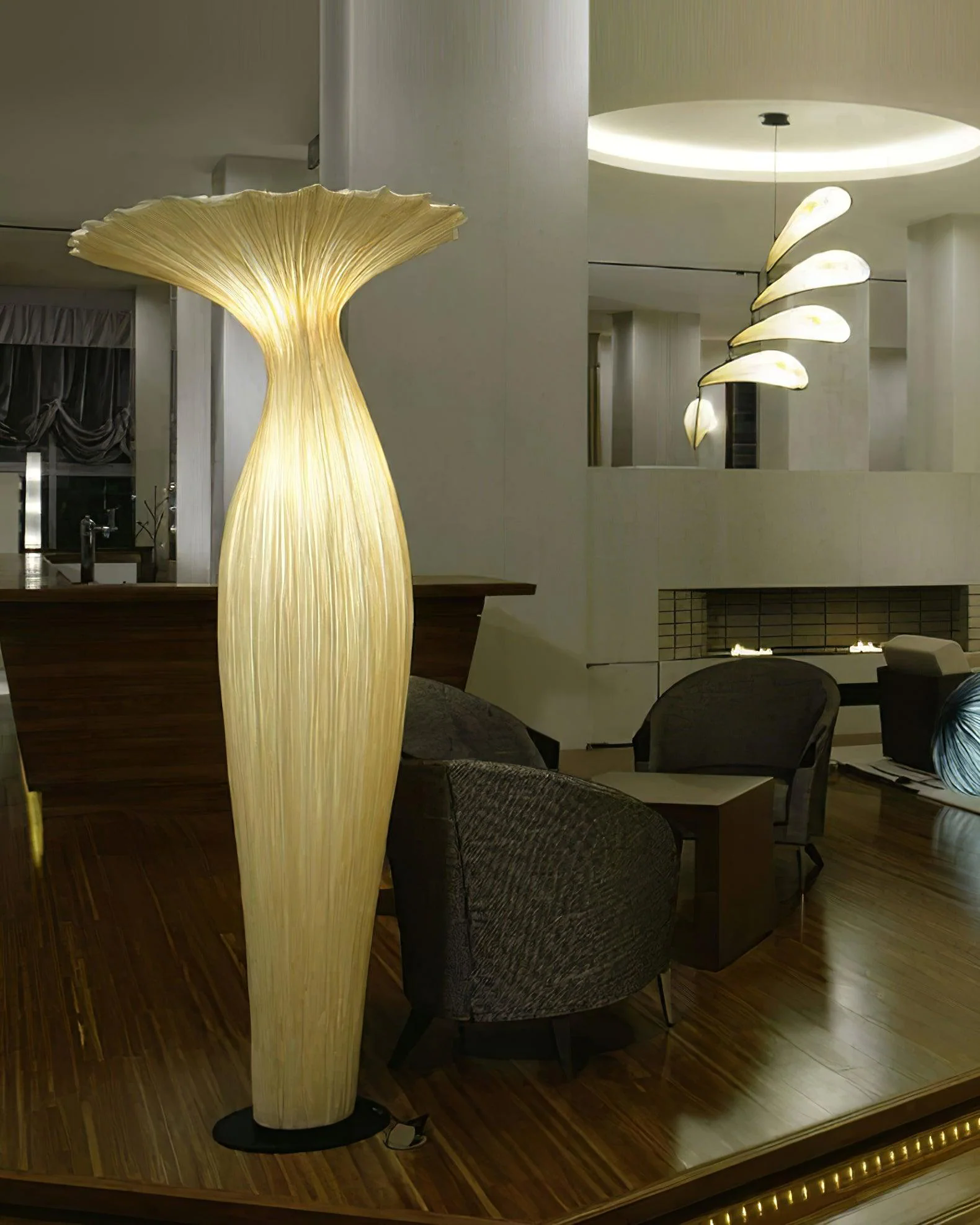 Vase Fabric Floor Light, Floor Lamp, detail 16