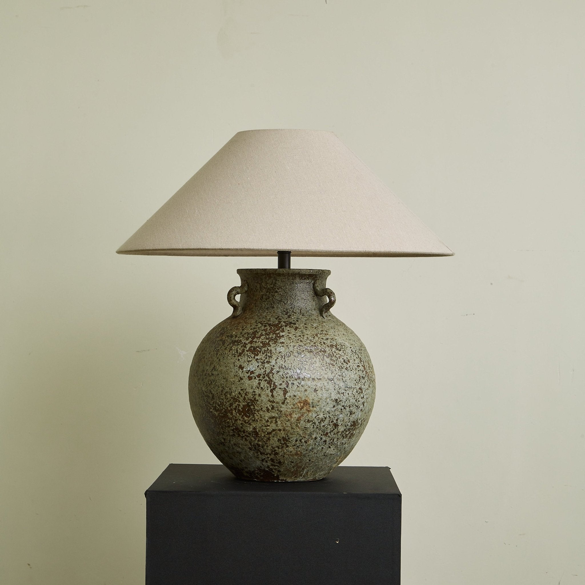 Verdigris Handle Table Lamp detail view 4