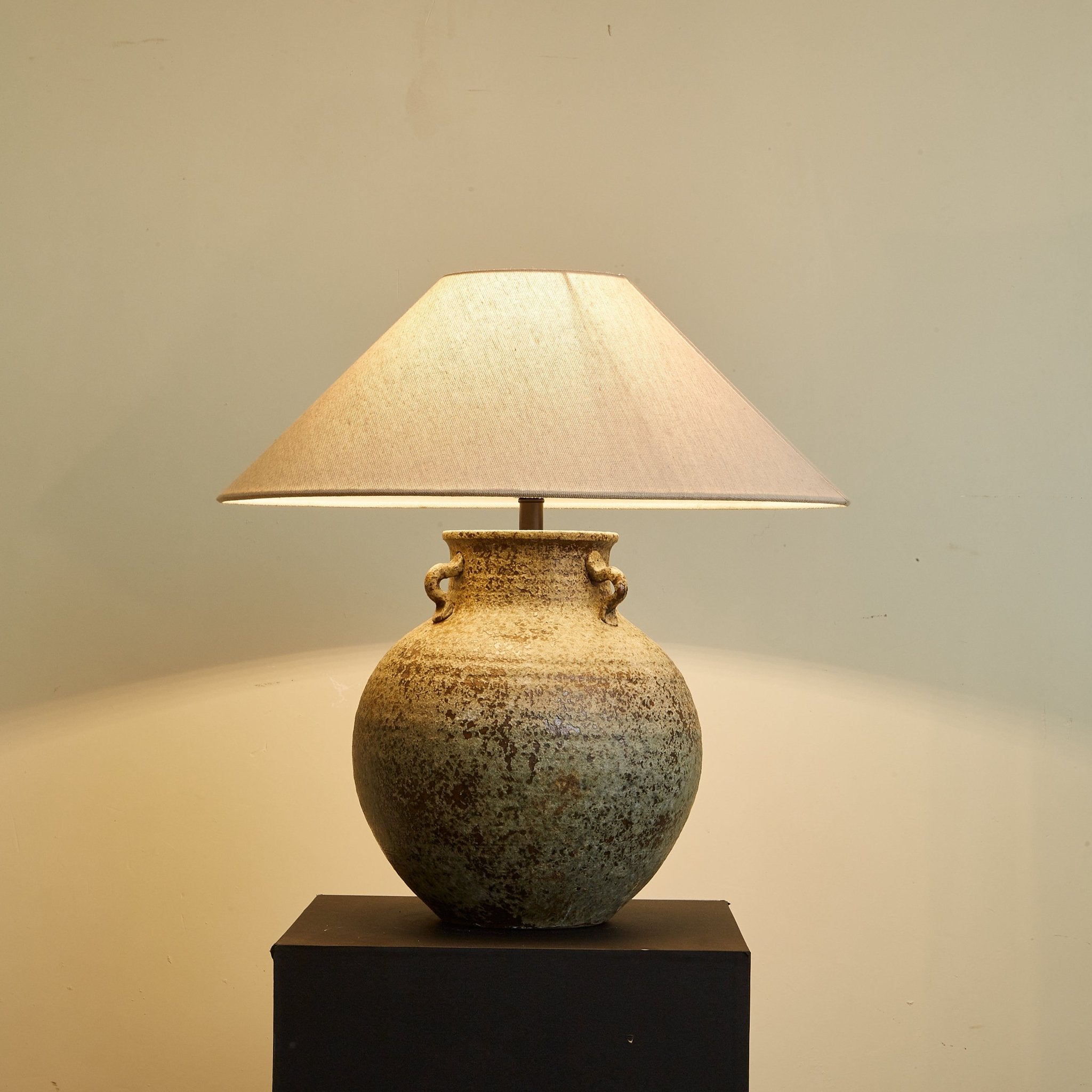 Verdigris Handle Table Lamp detail view 3