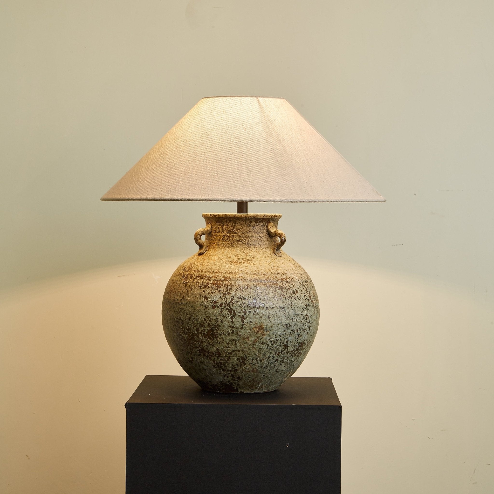 Verdigris Handle Table Lamp detail view 6