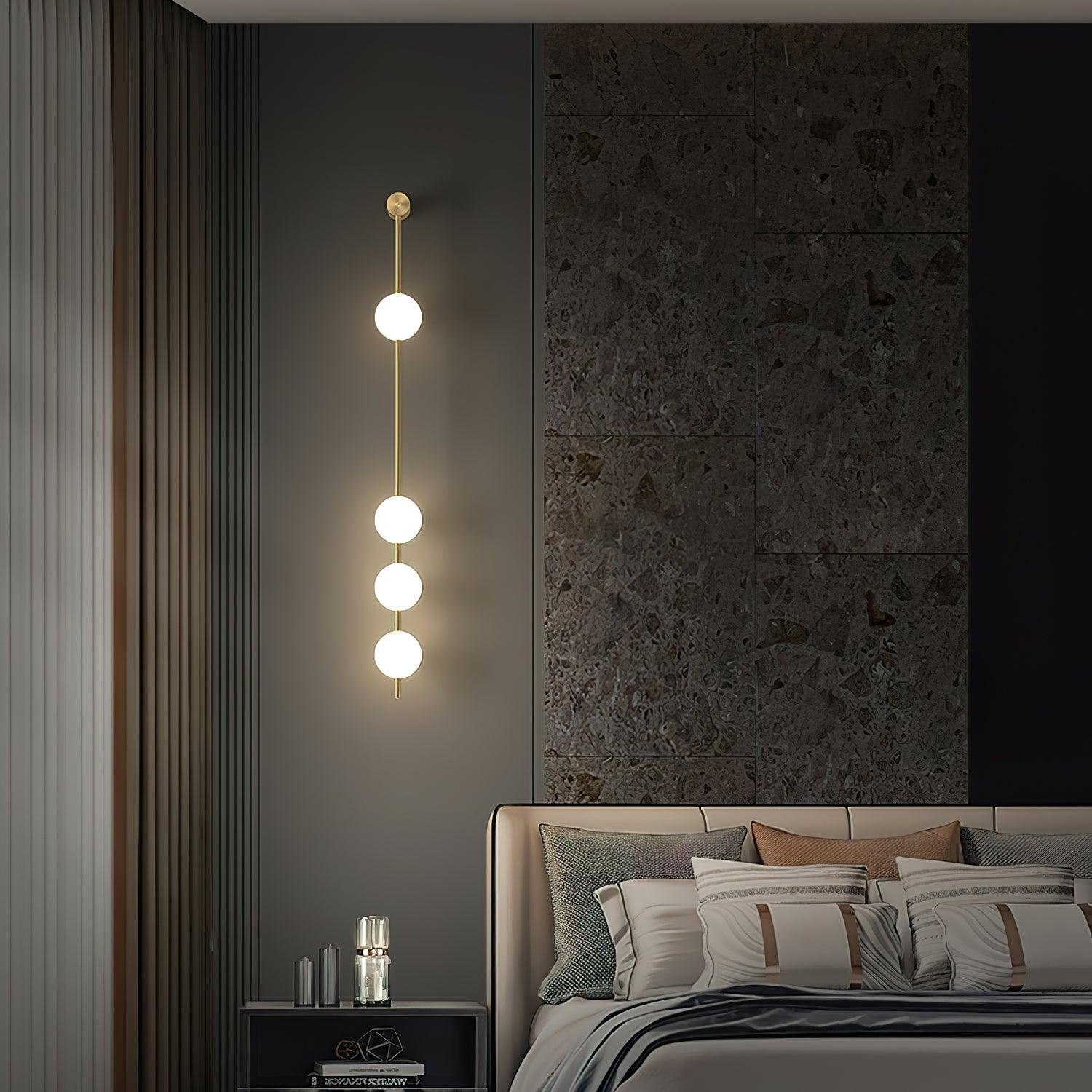 Vertical Balls Wall Sconce